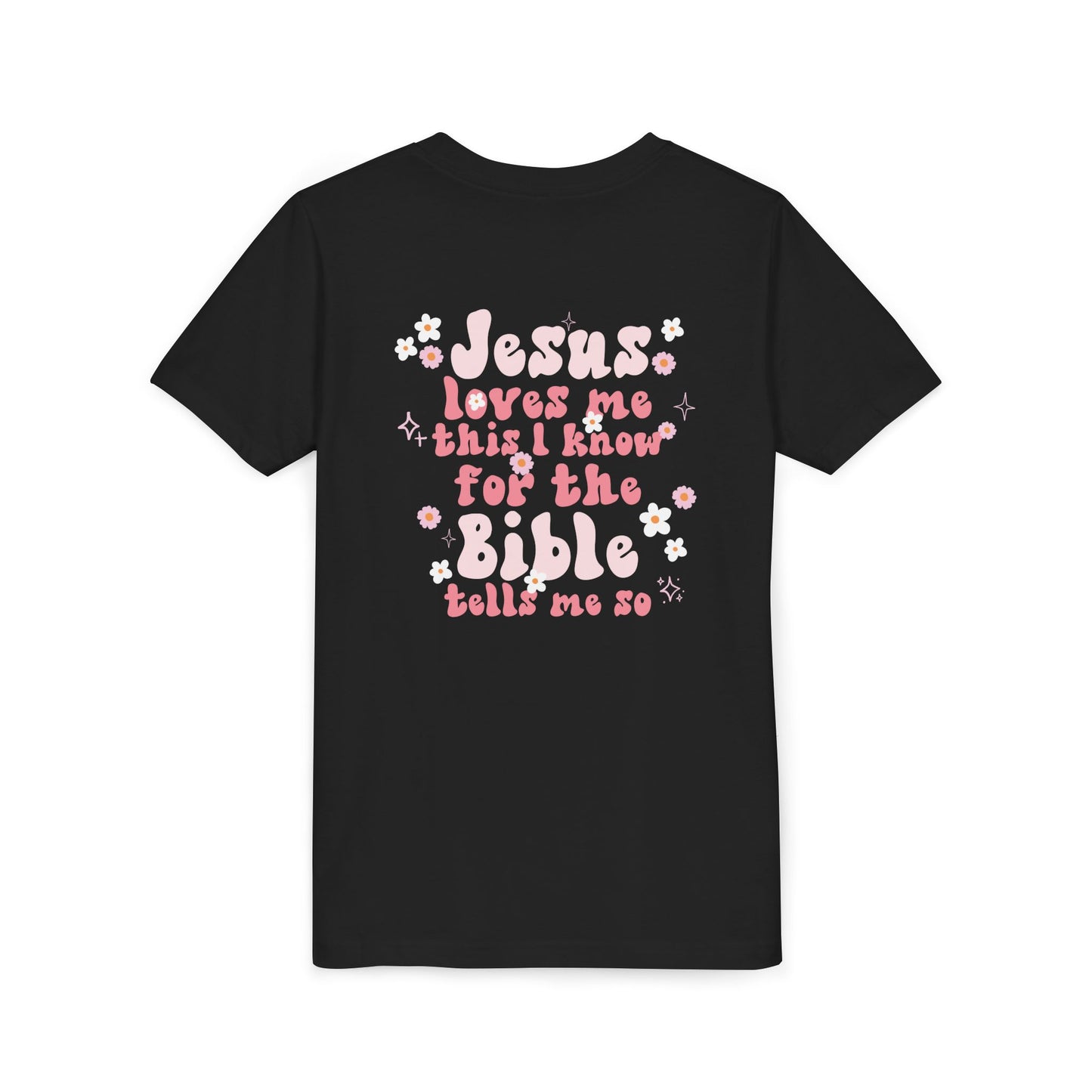 Bella + Canvas Jesus Loves Me Youth Tee - Cute Christian Shirt for Kids, Faith-Based Gift, Sunday School Outfit, Birthday Present, Casual Wear