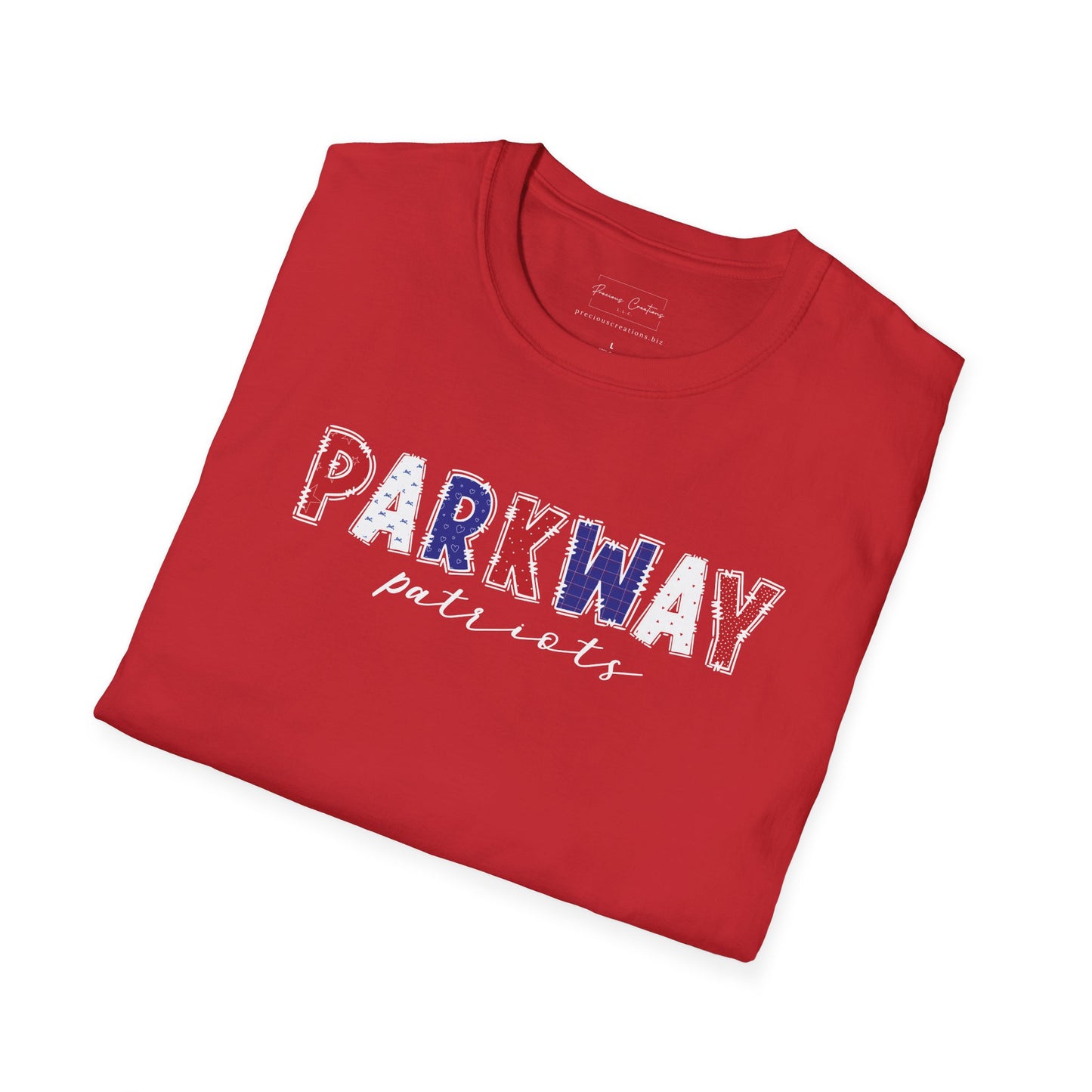 Gildan Parkway Patriots Unisex Softstyle T-Shirt, Cute Graphic Tee, Team Spirit Shirt, Casual Wear, Gift for Fans