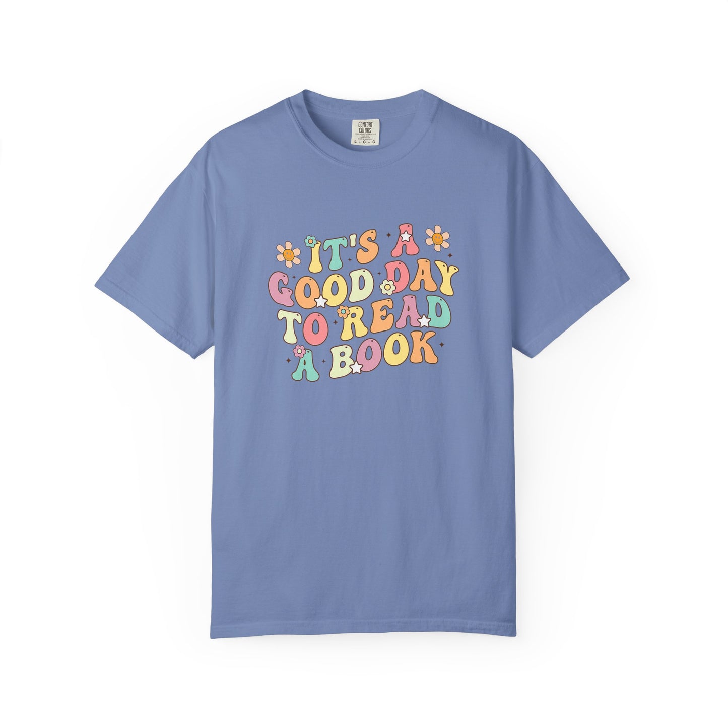Comfort Colors Unisex Teacher It's a Good Day to Read a Book T-Shirt - Perfect for Teachers, Back to School, Gifts, Classroom Apparel, Casual Wear