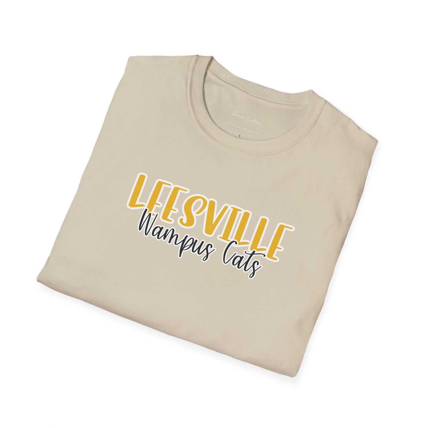 Copy of Gildan Leesville Wampus Cats Style 2 Unisex Softstyle T-Shirt, Cute Graphic Tee, Team Spirit Shirt, Casual Wear, Gift for Fans