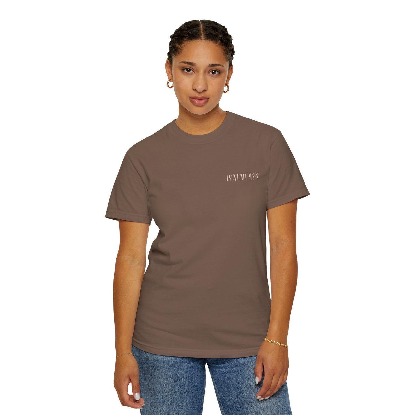 Gordy Fundraiser- Comfort Colors Isaiah 43:2 I will be with you Whale-Inspired Unisex T-shirt, Ocean Lover Gift, Casual Wear, Nature-Inspired Apparel, Perfect for Summer and Vacations