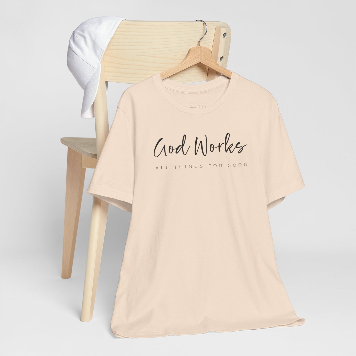 Bella + Canvas Inspirational Graphic Tee - God Works, Faith-Based Shirt, Casual Wear, Gift for Believers, Christian Apparel, Everyday Comfort