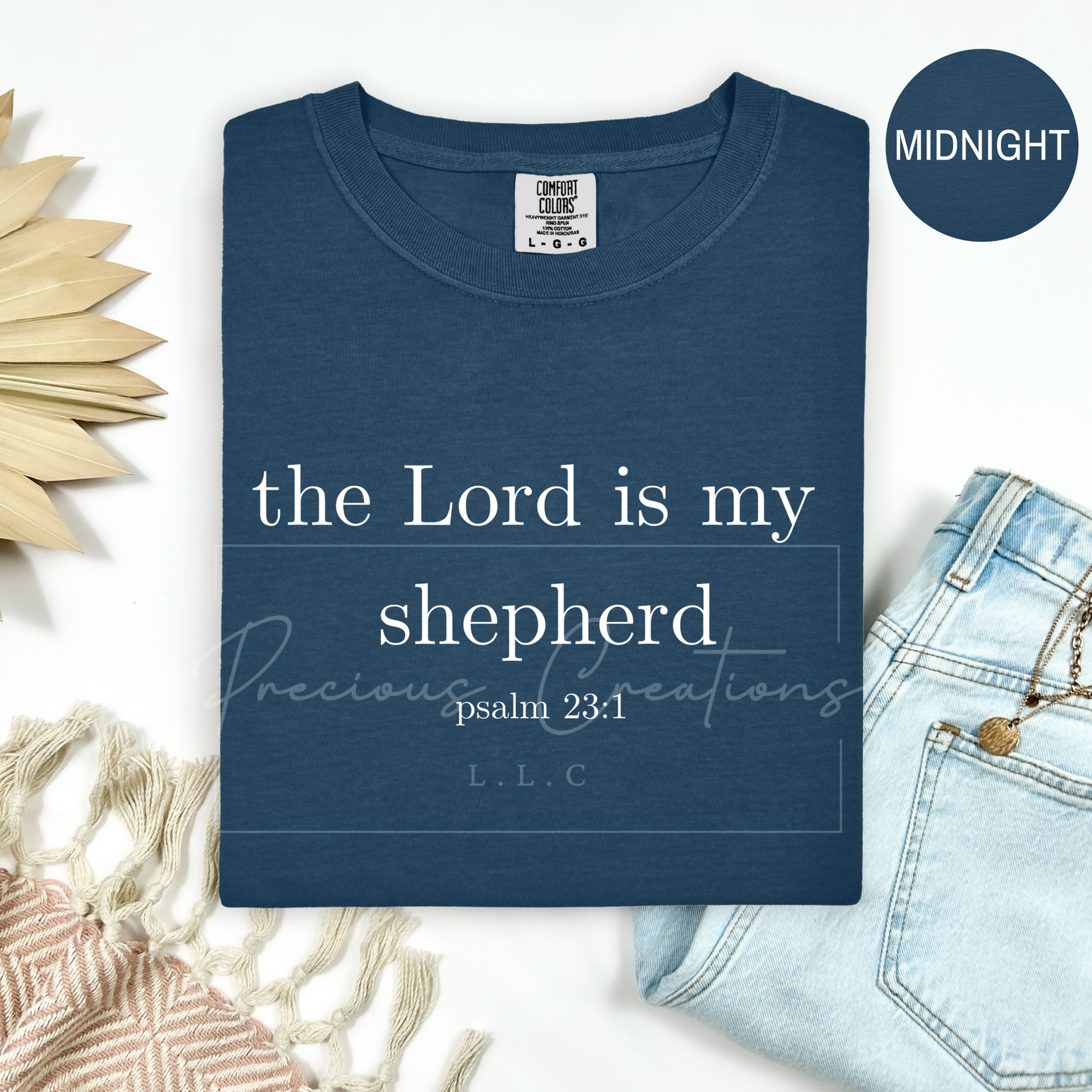 Psalm 23:1 Comfort Colors Tee