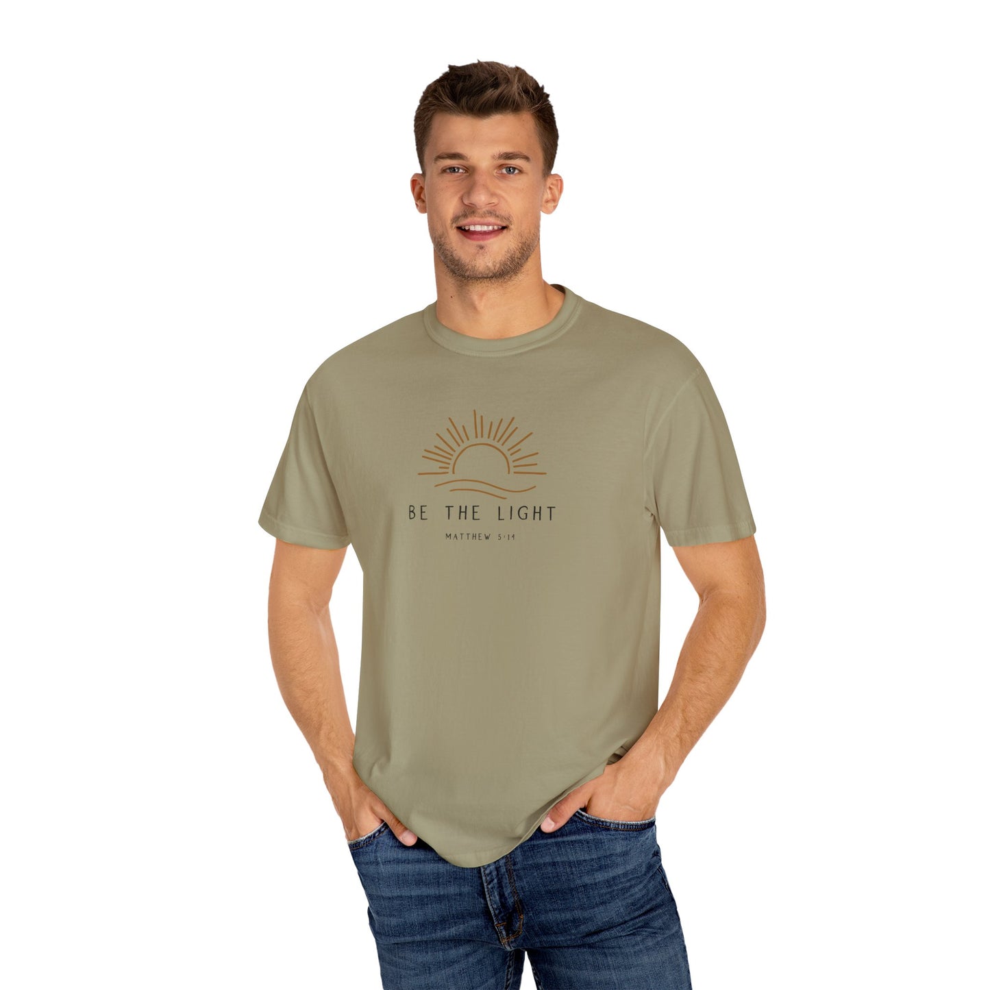 Gordy Fundraiser - Be the Light Unisex Garment-Dyed T-Shirt, Inspirational Tee, Gift for Friends, Relaxed Fit, Motivational Apparel