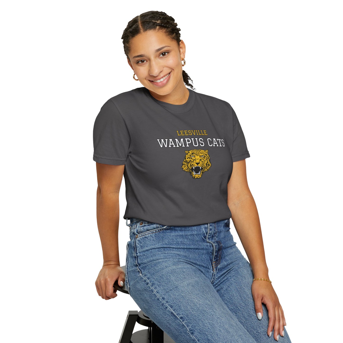 Comfort Colors Wampus Cats Unisex Garment-Dyed T-shirt, School Spirit Tee, Casual Wear, Unique Gift, School Apparel, Fan Merchandise