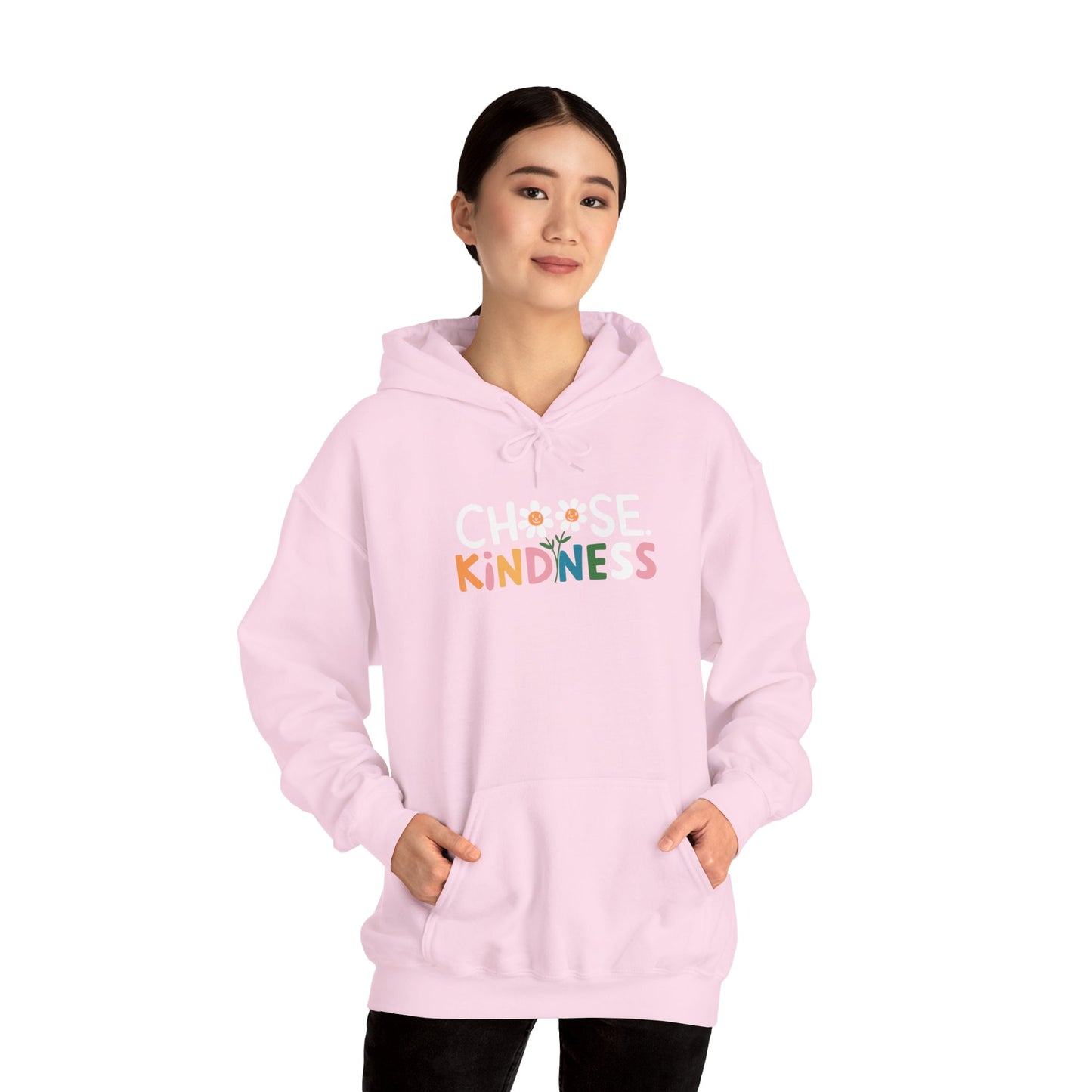 Gildan Choose Kindness Hoodie, Comfortable Sweatshirt, Gift for Friends, Inspirational Apparel, Cozy Layering