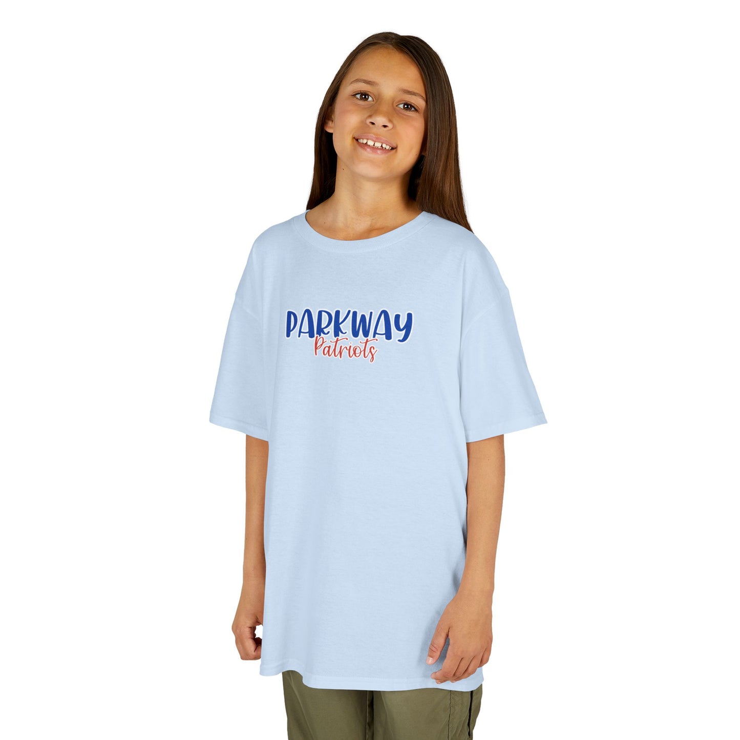 Gildan Kids Heavy Cotton Tee with Parkway Patriots Style 2 Design, Cute Children's T-Shirt, School Spirit Apparel, Gift for Young Fans, Sporty Kids Wear