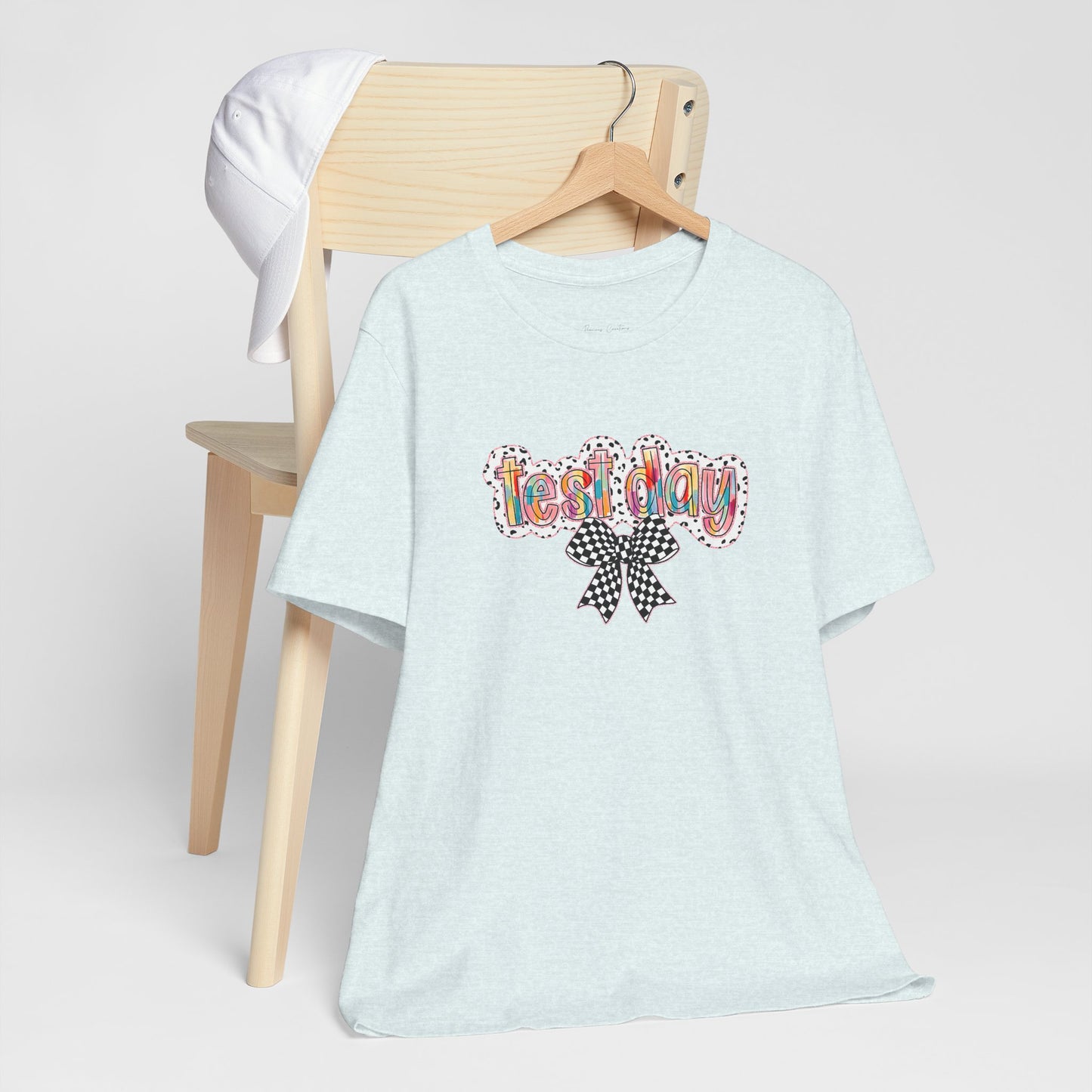 Bella + Canvas Test Day Short Sleeve Tee, Fun Gift, Party Attire, Unisex Shirt, Casual Wear, Summer Style