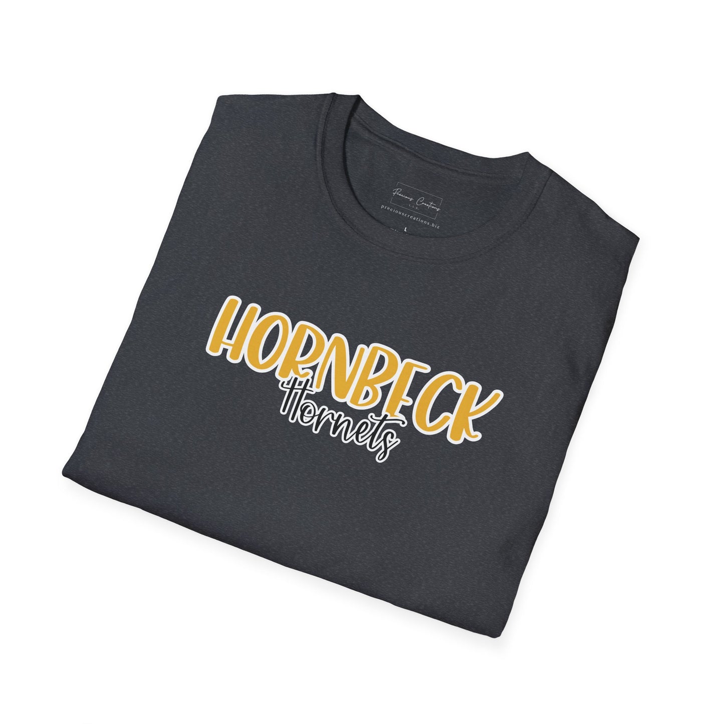 Gildan Hornbeck Hornets Style 2 Unisex Softstyle T-Shirt, Cute Graphic Tee, Team Spirit Shirt, Casual Wear, Gift for Fans
