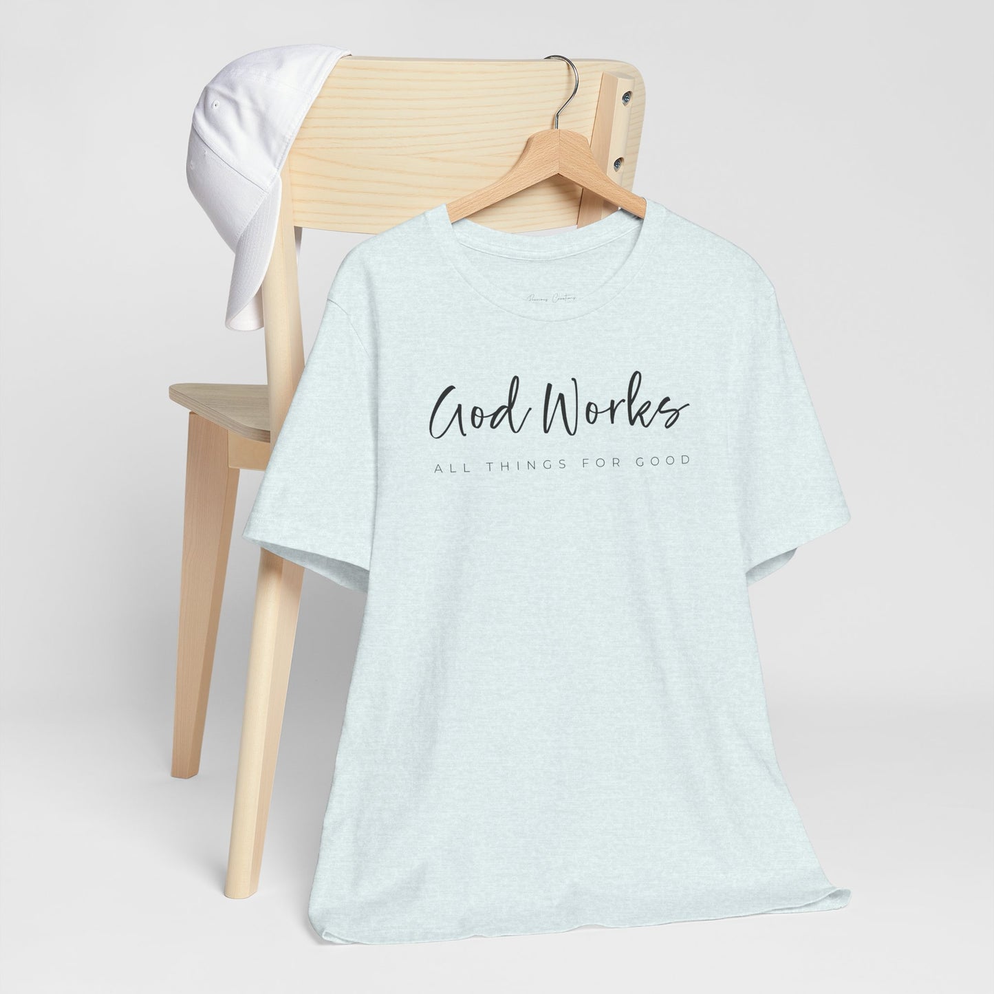 Bella + Canvas Inspirational Graphic Tee - God Works, Faith-Based Shirt, Casual Wear, Gift for Believers, Christian Apparel, Everyday Comfort