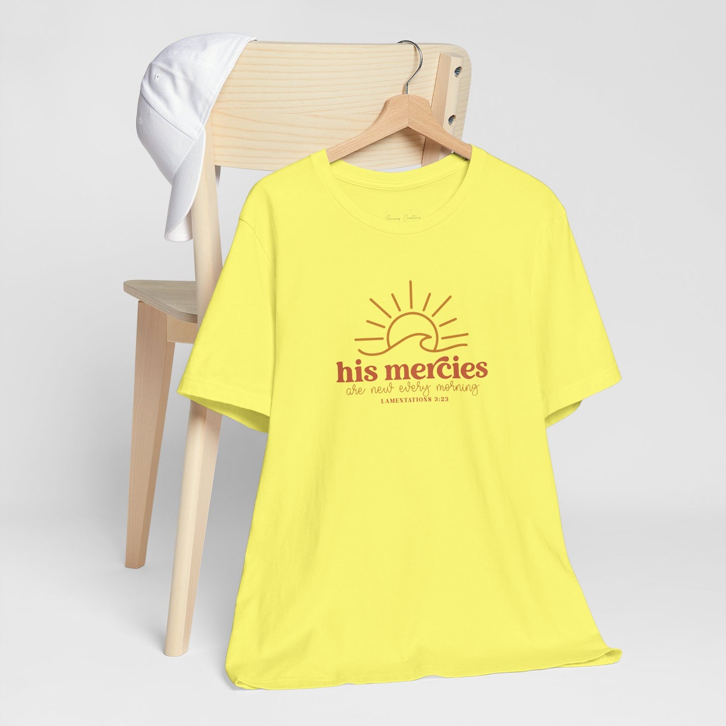 Bella + Canvas Inspirational Graphic Tee - His Mercies, Faith-Based Shirt, Casual Wear, Gift for Believers, Christian Apparel, Everyday Comfort