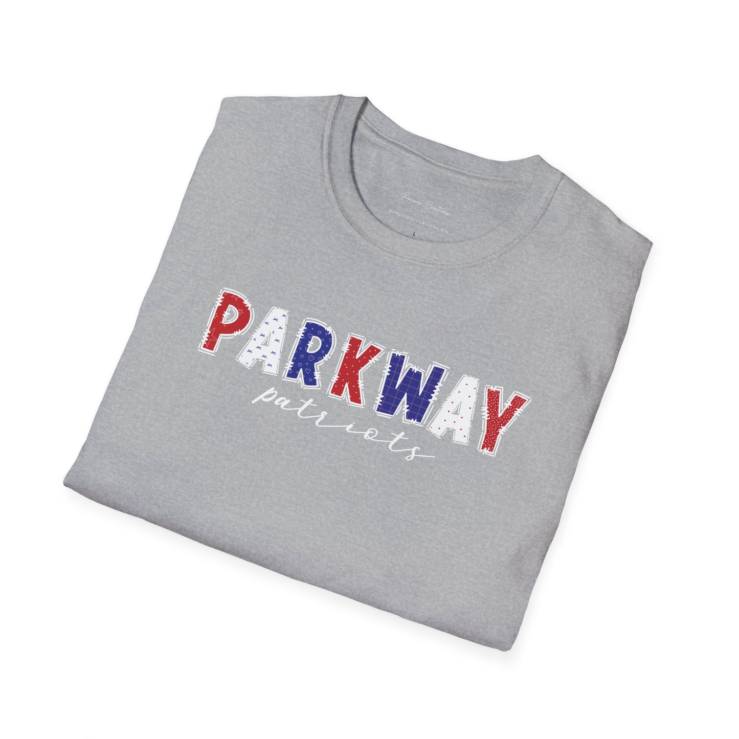 Gildan Parkway Patriots Unisex Softstyle T-Shirt, Cute Graphic Tee, Team Spirit Shirt, Casual Wear, Gift for Fans