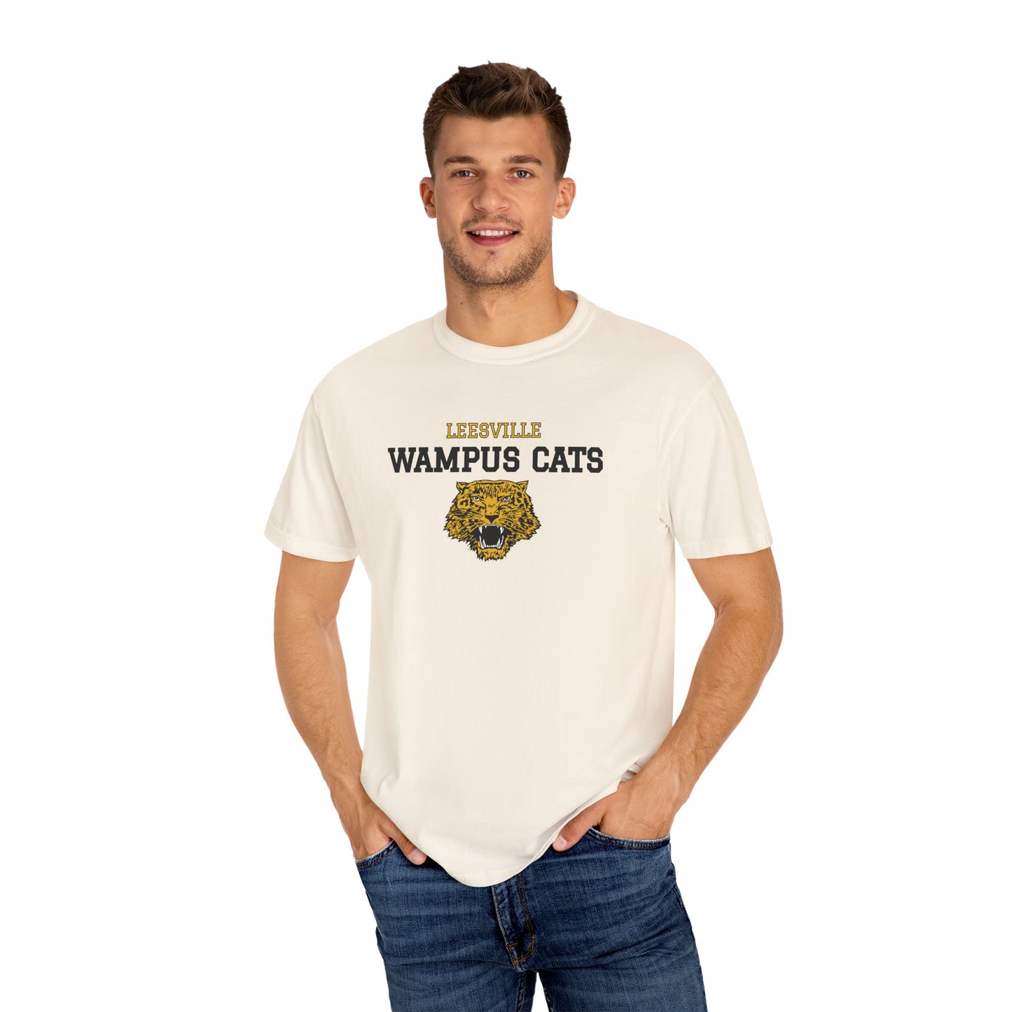 Comfort Colors Wampus Cats Unisex Garment-Dyed T-shirt, School Spirit Tee, Casual Wear, Unique Gift, School Apparel, Fan Merchandise