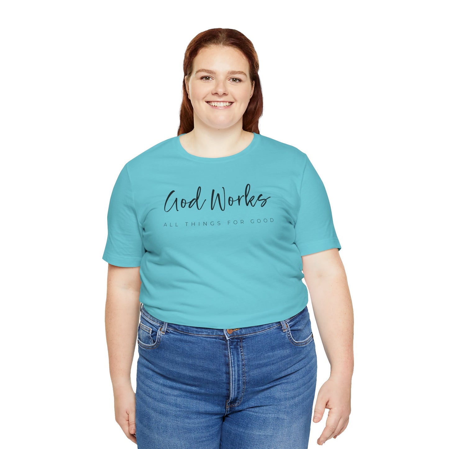 Bella + Canvas Inspirational Graphic Tee - God Works, Faith-Based Shirt, Casual Wear, Gift for Believers, Christian Apparel, Everyday Comfort
