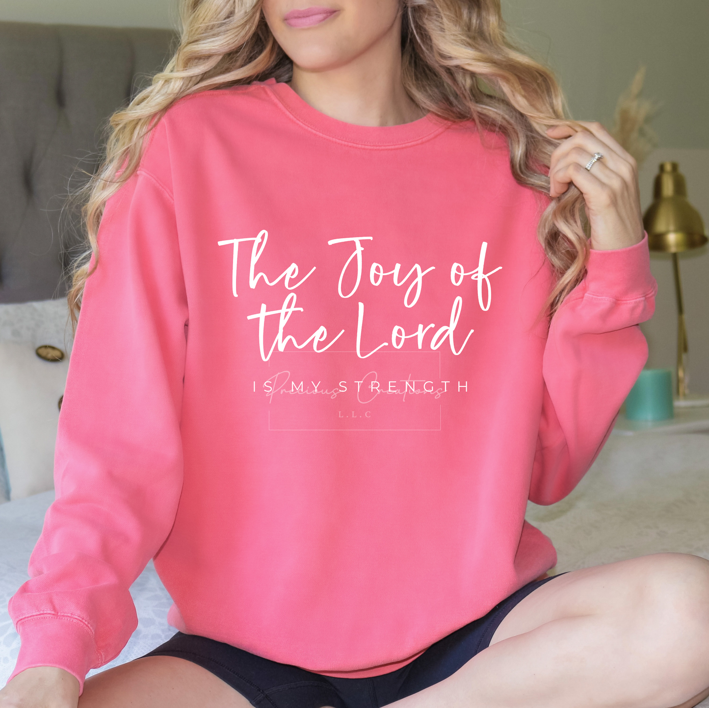 The Joy of the Lord is my Strength Comfort Colors Crewneck