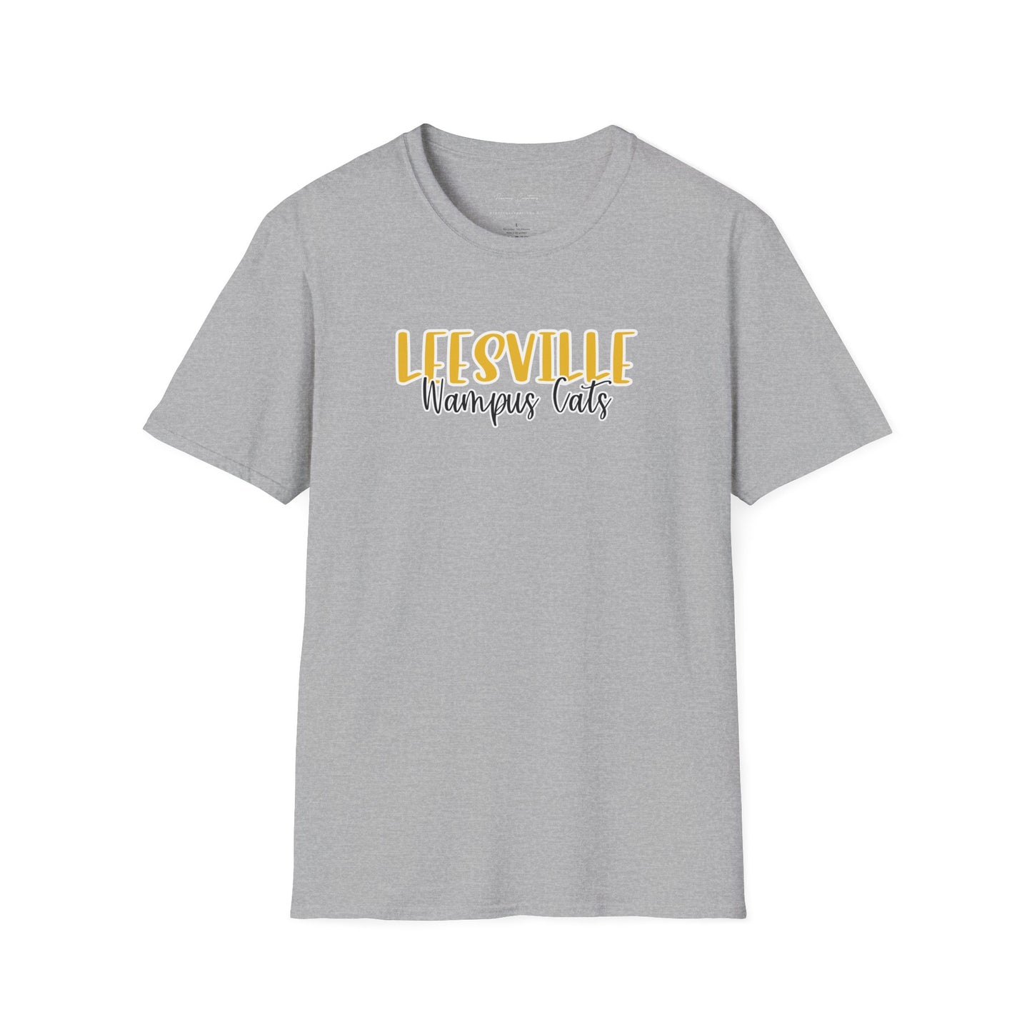 Copy of Gildan Leesville Wampus Cats Style 2 Unisex Softstyle T-Shirt, Cute Graphic Tee, Team Spirit Shirt, Casual Wear, Gift for Fans