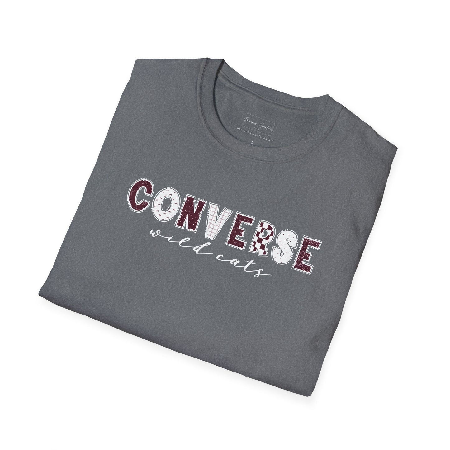 Gildan Converse Wildcats Unisex Softstyle T-Shirt, Cute Graphic Tee, Team Spirit Shirt, Casual Wear, Gift for Fans