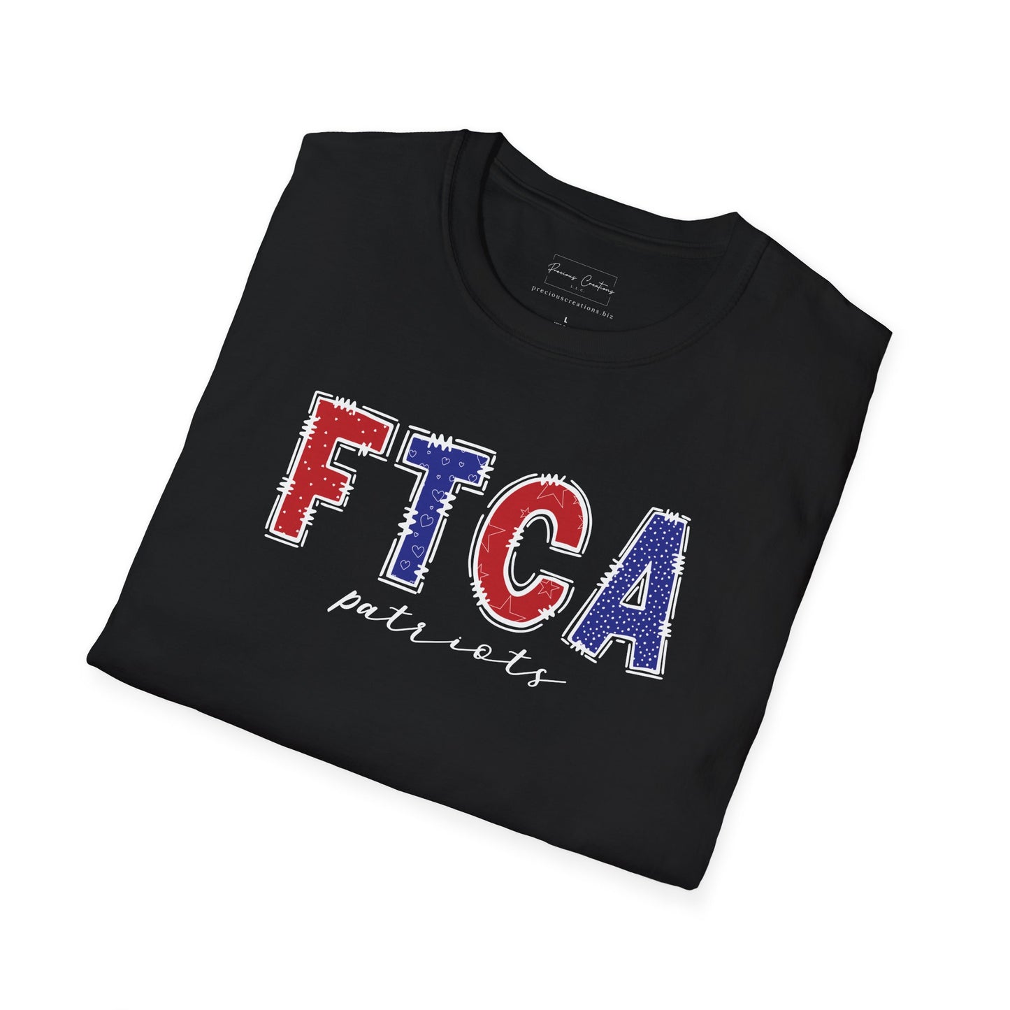 Gildan Faith Training Christian Academy Patriots Unisex Softstyle T-Shirt, Cute Graphic Tee, Team Spirit Shirt, Casual Wear, Gift for Fans