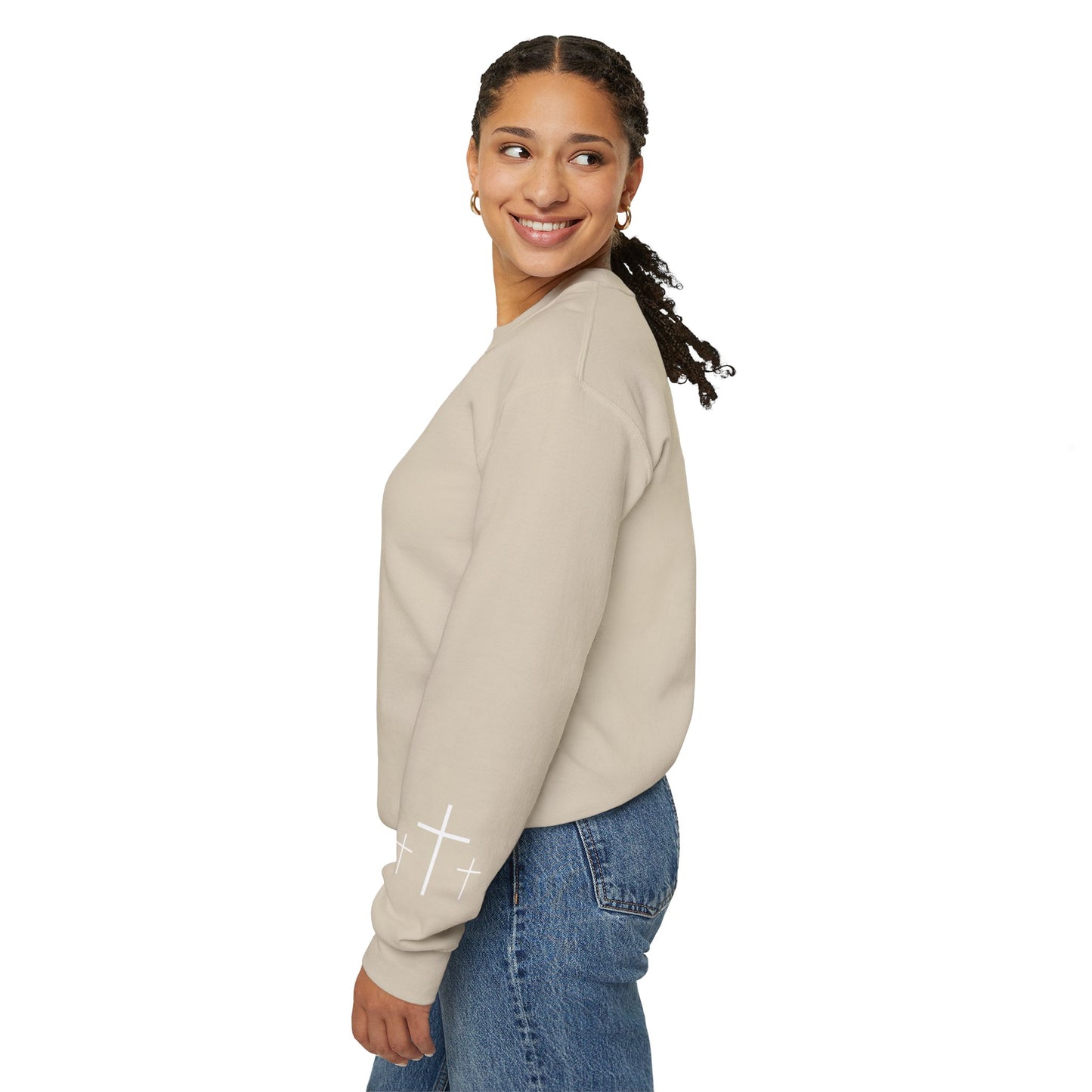 Gildan Make Heaven Crowded Minimalist Inspirational Crewneck Sweatshirt | Unisex, Cozy Fashion, Gift for Her, Casual Wear, Comfort Sweatshirt