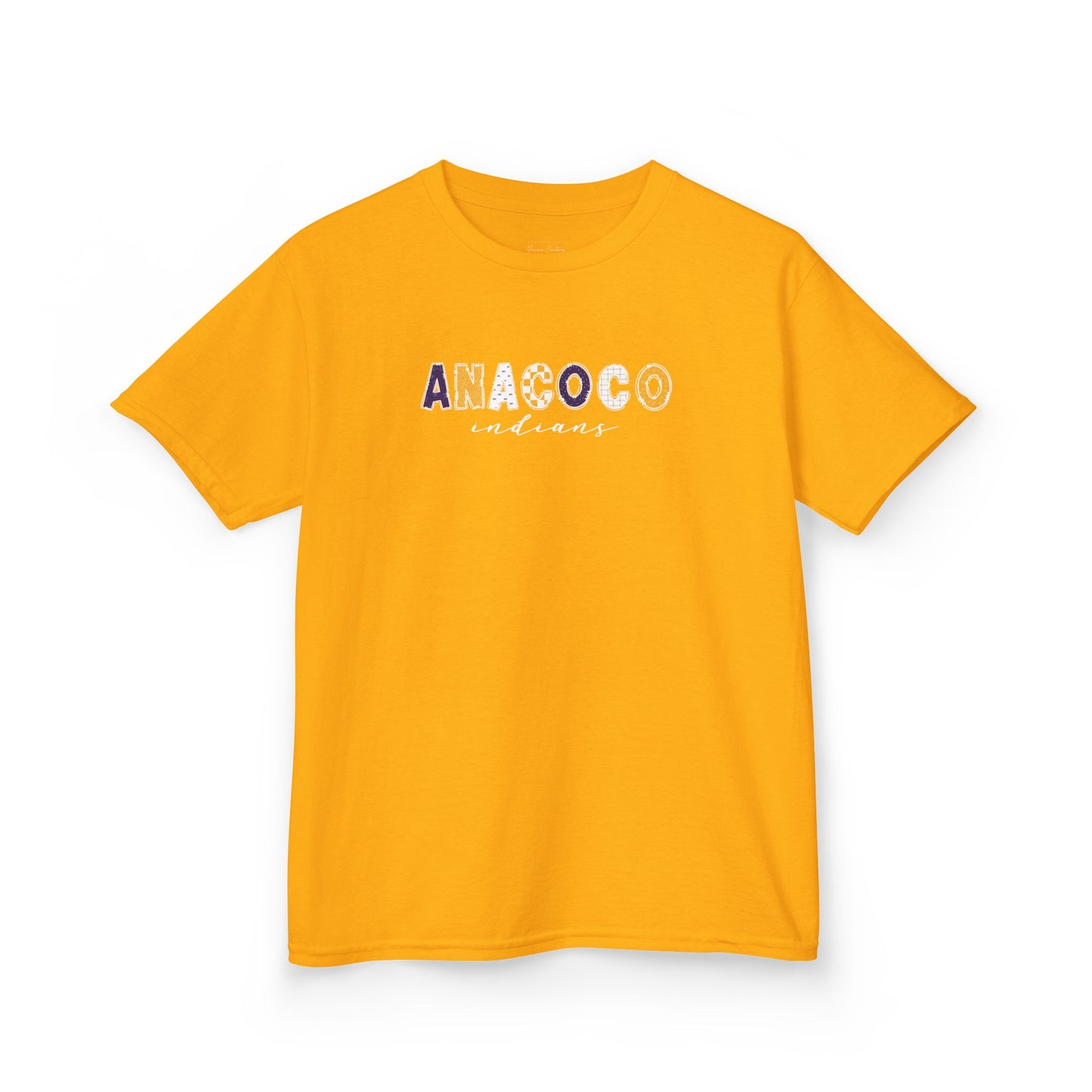 Gildan Kids Heavy Cotton Tee with Anacoco Indians Design, Cute Children's T-Shirt, School Spirit Apparel, Gift for Young Fans, Sporty Kids Wear