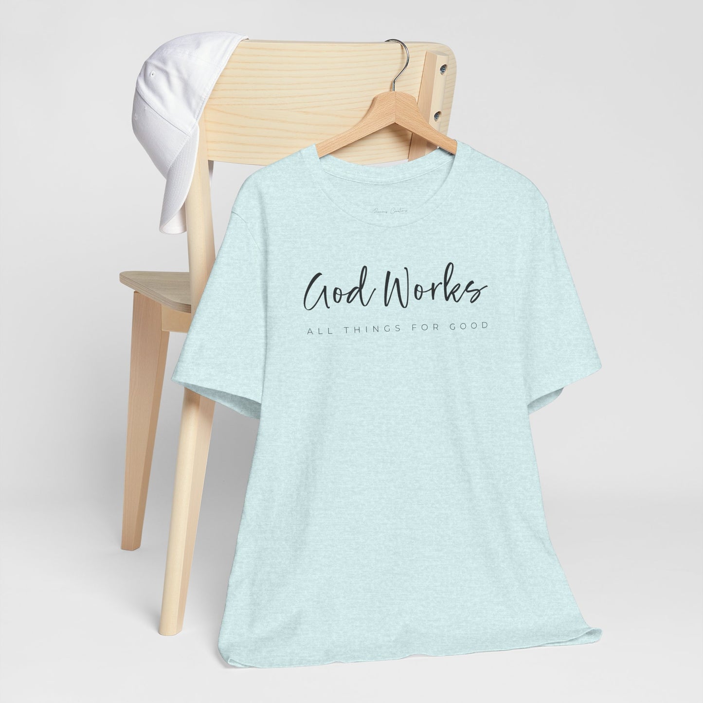 Bella + Canvas Inspirational Graphic Tee - God Works, Faith-Based Shirt, Casual Wear, Gift for Believers, Christian Apparel, Everyday Comfort