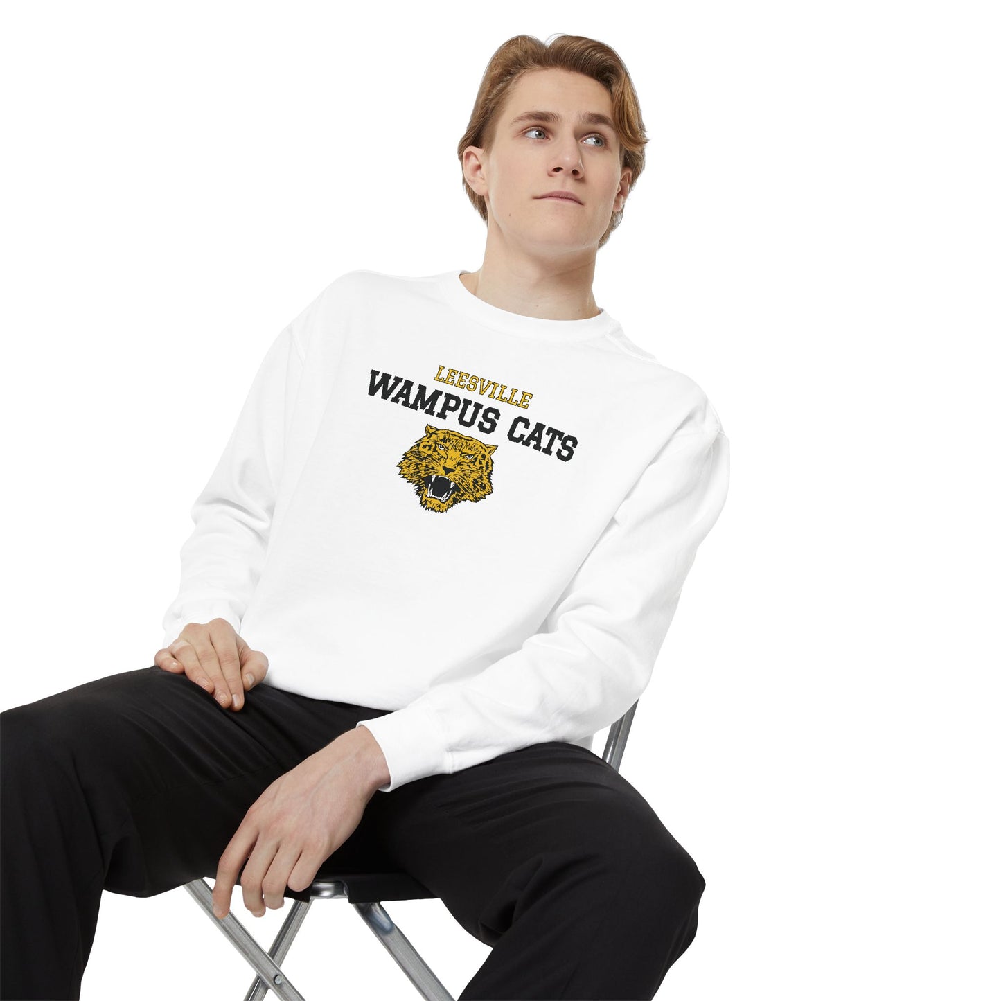 Leesville Wampus Cats Sweatshirt, Cozy Unisex Crewneck, School Spirit Apparel, Sports Team Gift, Casual Wear for All Occasions