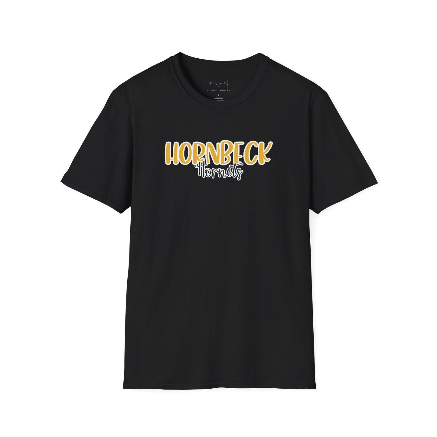 Gildan Hornbeck Hornets Style 2 Unisex Softstyle T-Shirt, Cute Graphic Tee, Team Spirit Shirt, Casual Wear, Gift for Fans