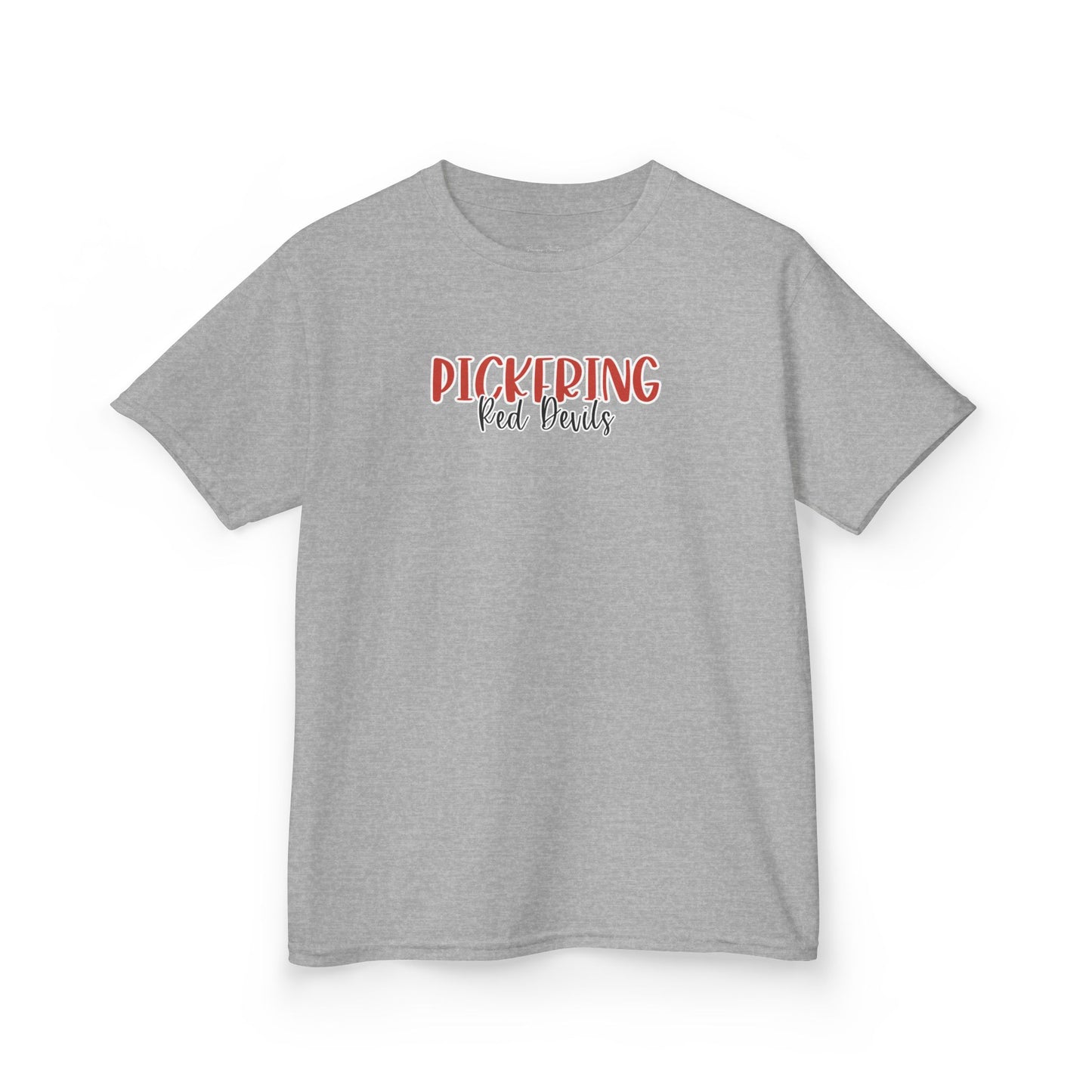 Gildan Kids Heavy Cotton Tee with Pickering Style 2 Design, Cute Children's T-Shirt, School Spirit Apparel, Gift for Young Fans, Sporty Kids Wear