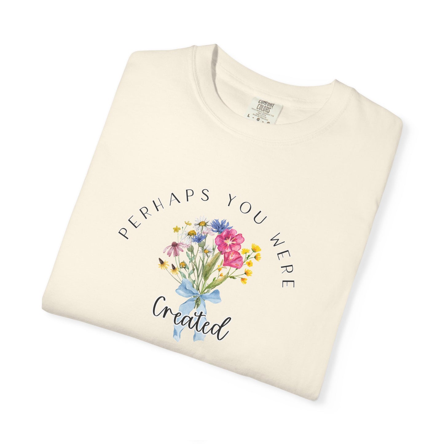 Comfort Colors Esther 4:14 Light colors Inspirational Floral T-Shirt, Unisex Garment-Dyed Tee, Perfect Gift, Spiritual Apparel, Thoughtful Quote Shirt, Everyday Wear