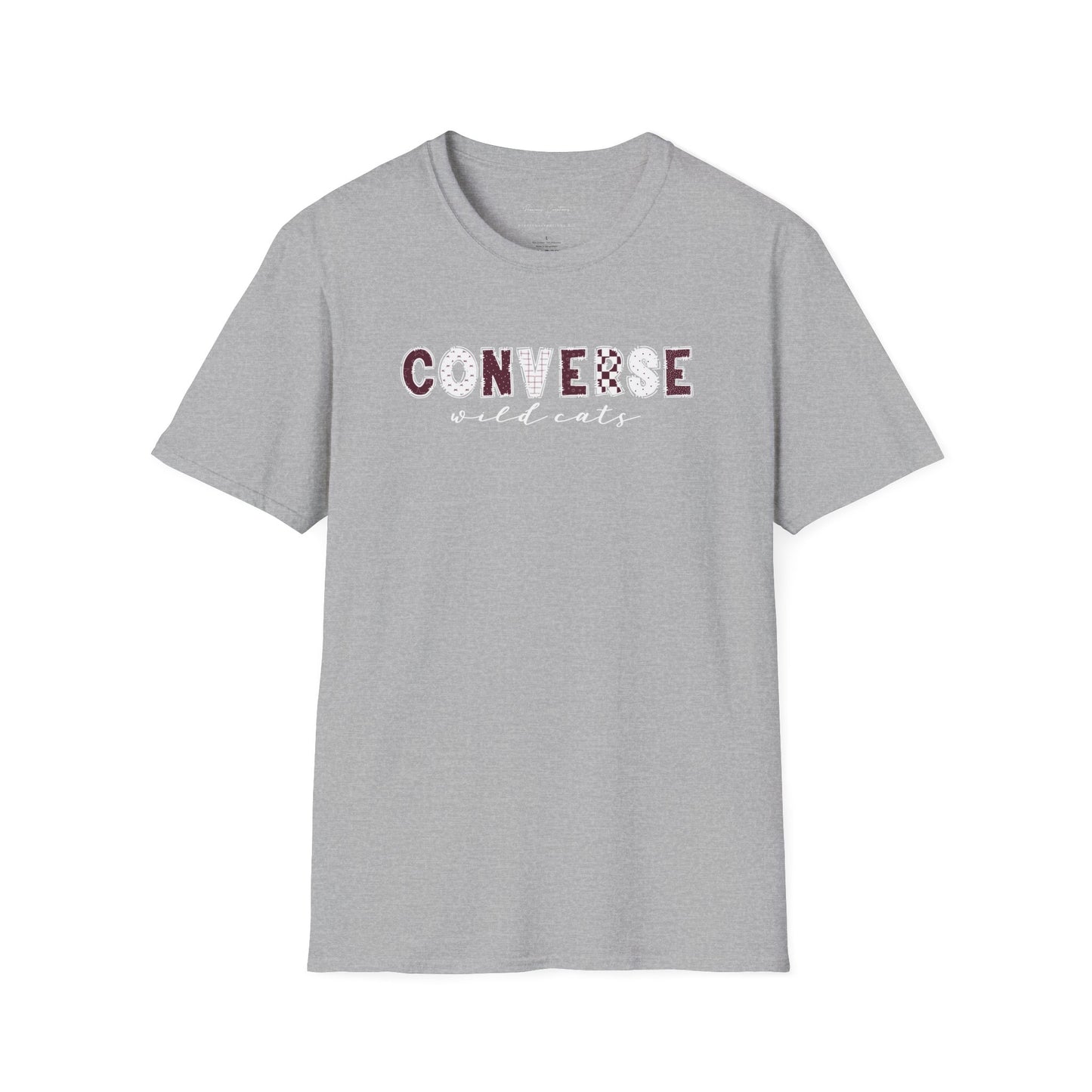 Gildan Converse Wildcats Unisex Softstyle T-Shirt, Cute Graphic Tee, Team Spirit Shirt, Casual Wear, Gift for Fans