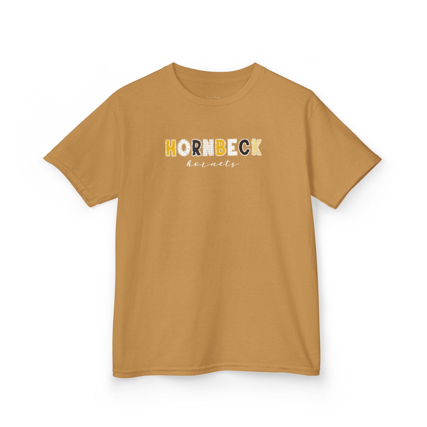 Gildan Kids Heavy Cotton Tee with Hornbeck Hornets Design, Cute Children's T-Shirt, School Spirit Apparel, Gift for Young Fans, Sporty Kids Wear