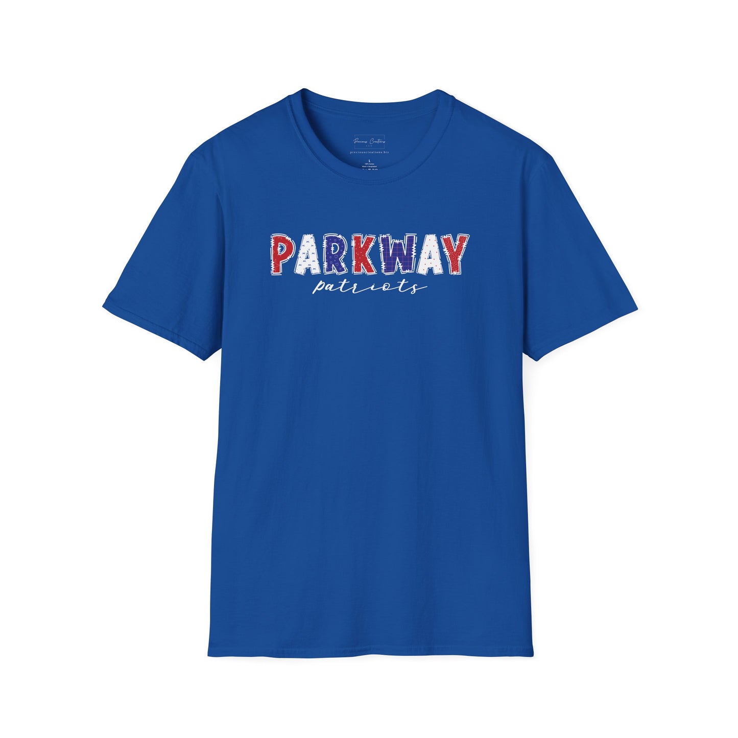 Gildan Parkway Patriots Unisex Softstyle T-Shirt, Cute Graphic Tee, Team Spirit Shirt, Casual Wear, Gift for Fans
