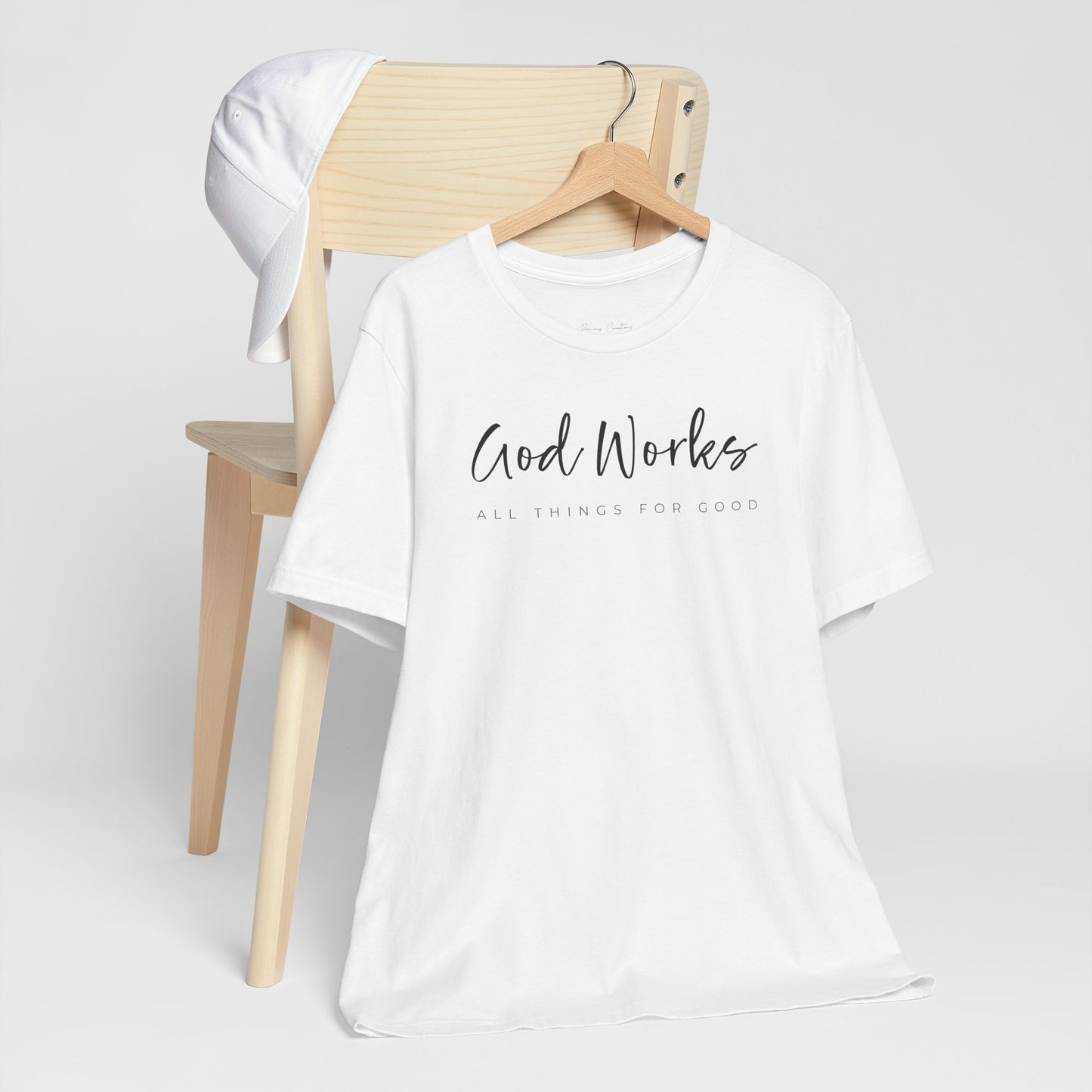 Bella + Canvas Inspirational Graphic Tee - God Works, Faith-Based Shirt, Casual Wear, Gift for Believers, Christian Apparel, Everyday Comfort