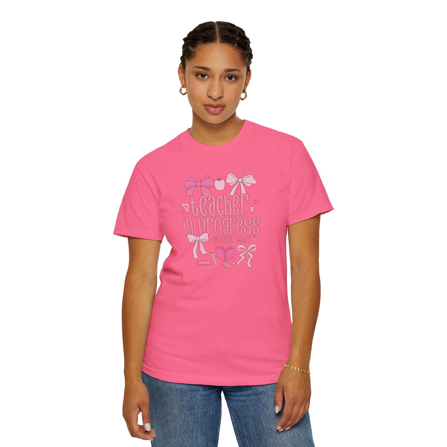 Comfort Colors Unisex Teacher in Progress T-Shirt - Perfect for Teachers, Back to School, Gifts, Classroom Apparel, Casual Wear