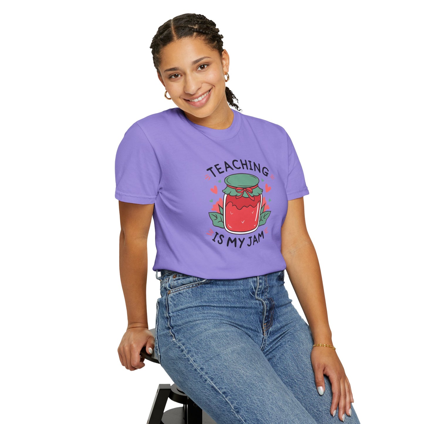 Comfort Colors Unisex Teaching is my Jam T-Shirt - Perfect for Teachers, Back to School, Gifts, Classroom Apparel, Casual Wear