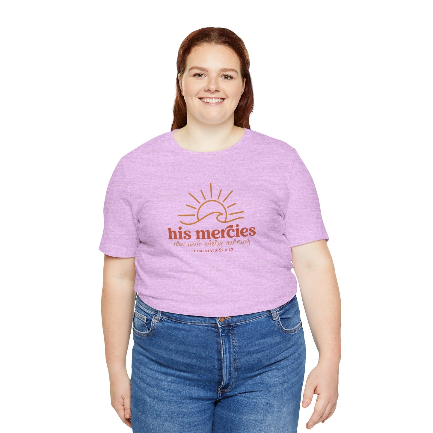 Bella + Canvas Inspirational Graphic Tee - His Mercies, Faith-Based Shirt, Casual Wear, Gift for Believers, Christian Apparel, Everyday Comfort