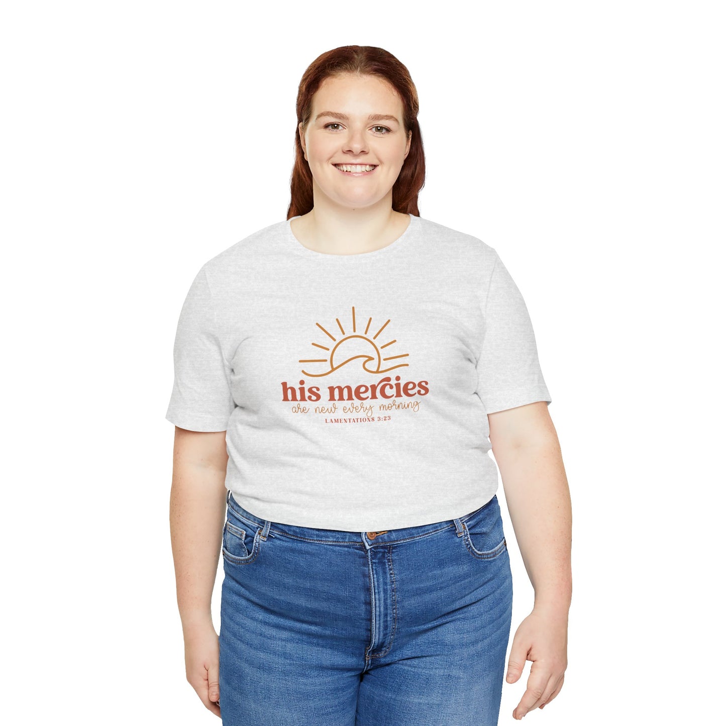 Bella + Canvas Inspirational Graphic Tee - His Mercies, Faith-Based Shirt, Casual Wear, Gift for Believers, Christian Apparel, Everyday Comfort