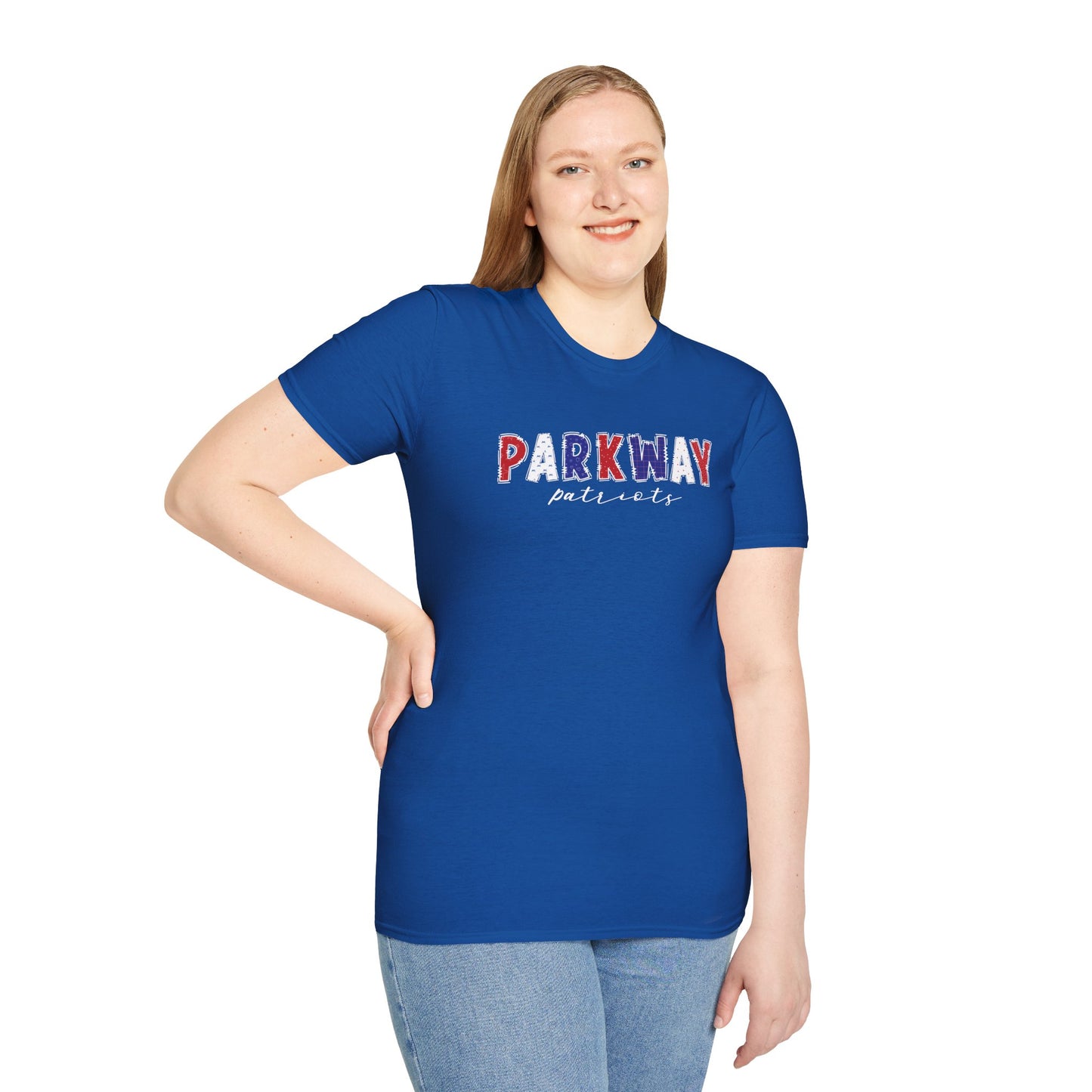 Gildan Parkway Patriots Unisex Softstyle T-Shirt, Cute Graphic Tee, Team Spirit Shirt, Casual Wear, Gift for Fans