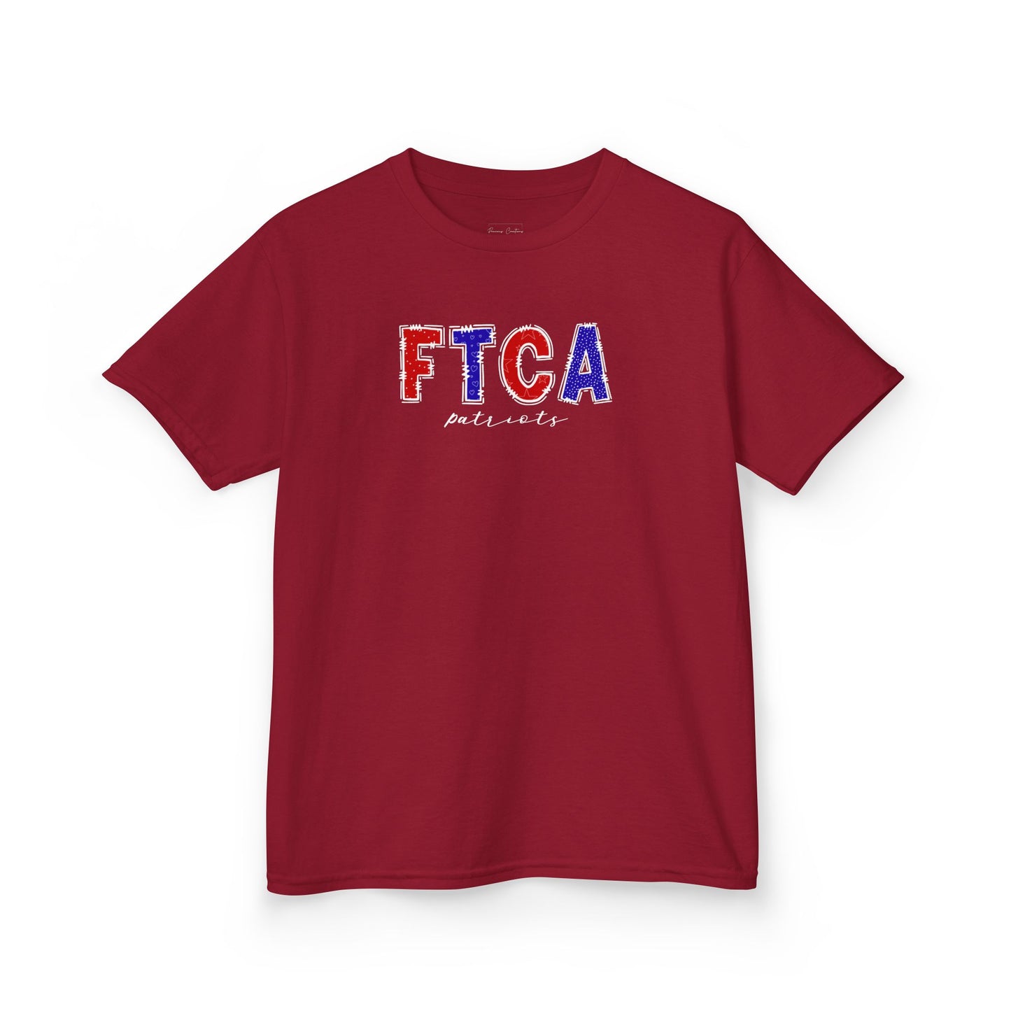 Gildan Kids Heavy Cotton Tee with Faith Training Patriots Design, Cute Children's T-Shirt, School Spirit Apparel, Gift for Young Fans, Sporty Kids Wear