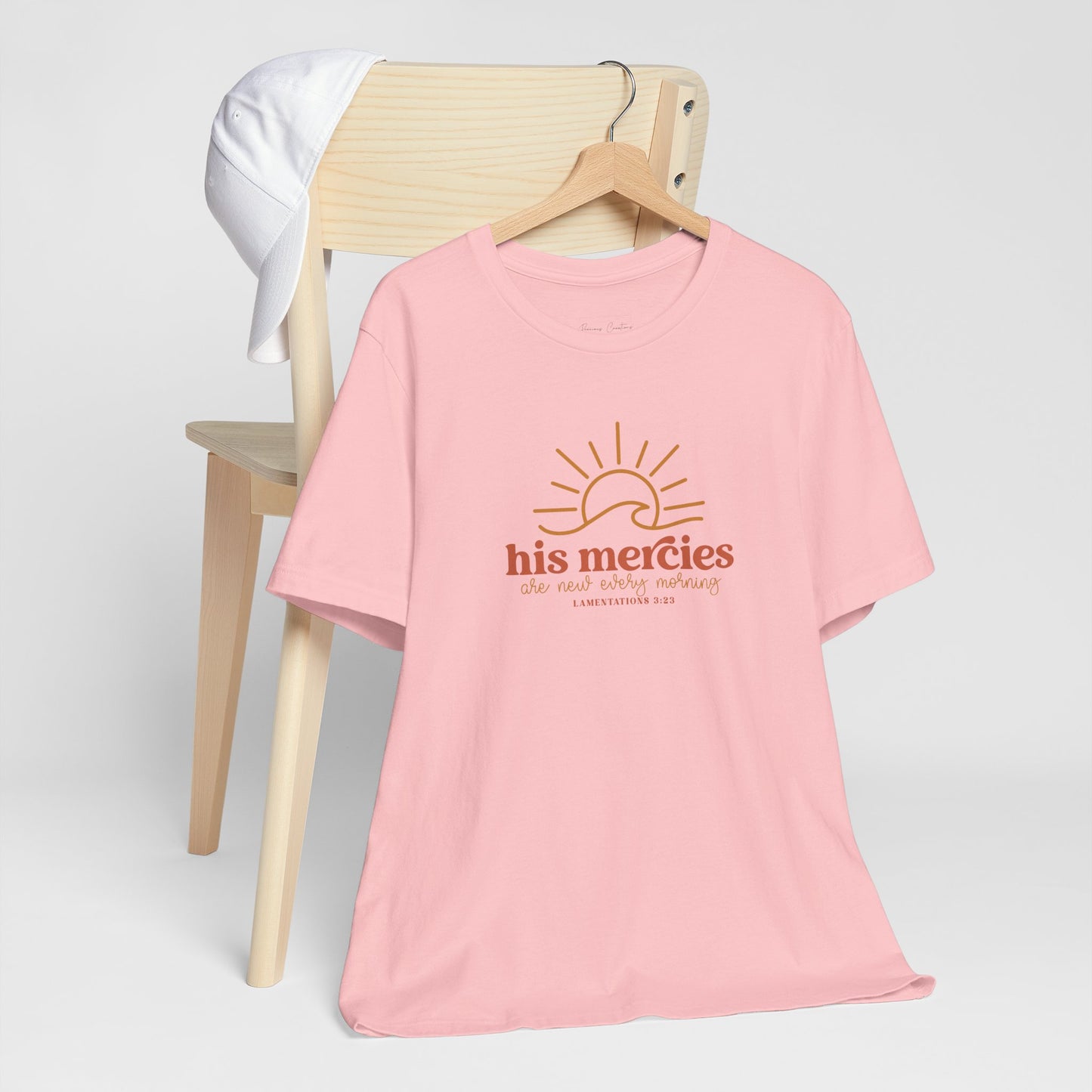 Bella + Canvas Inspirational Graphic Tee - His Mercies, Faith-Based Shirt, Casual Wear, Gift for Believers, Christian Apparel, Everyday Comfort
