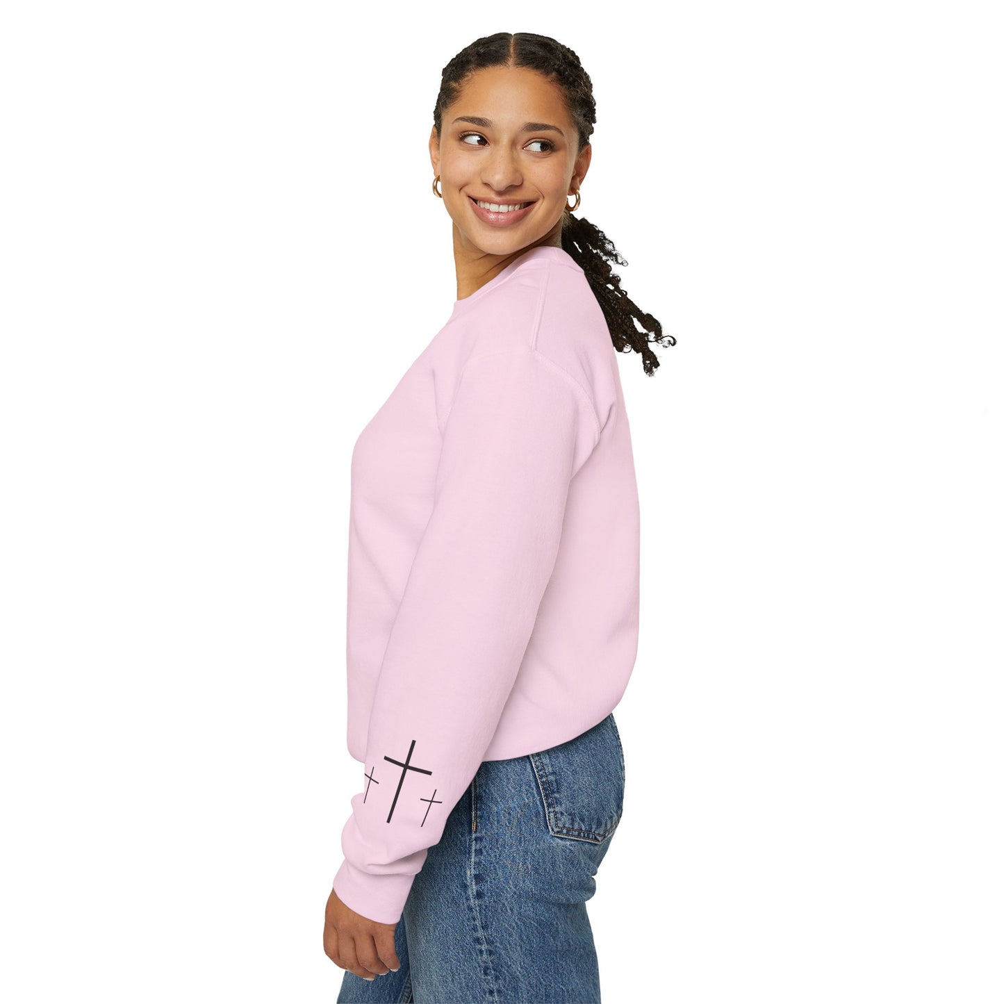 Gildan Make Heaven Crowded Minimalist Inspirational Crewneck Sweatshirt | Unisex, Cozy Fashion, Gift for Her, Casual Wear, Comfort Sweatshirt
