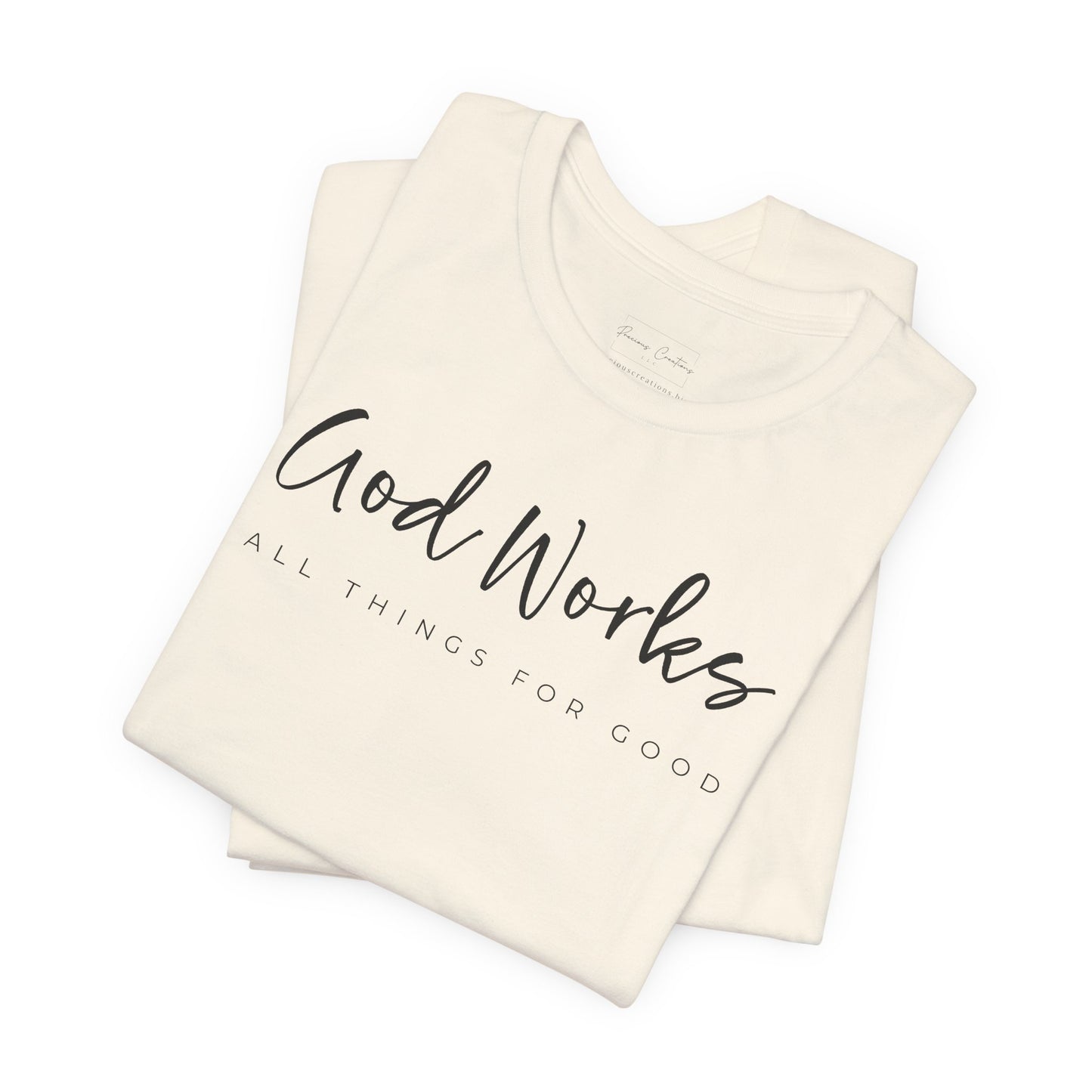 Bella + Canvas Inspirational Graphic Tee - God Works, Faith-Based Shirt, Casual Wear, Gift for Believers, Christian Apparel, Everyday Comfort
