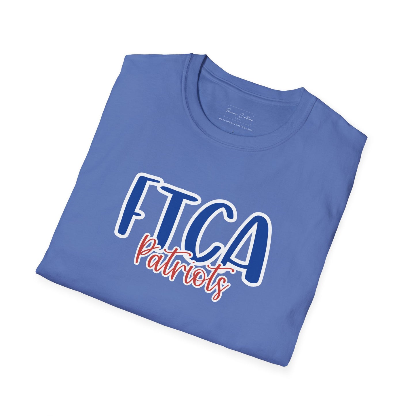 Gildan Faith Training Christian Academy Patriots Style 2 Unisex Softstyle T-Shirt, Cute Graphic Tee, Team Spirit Shirt, Casual Wear, Gift for Fans