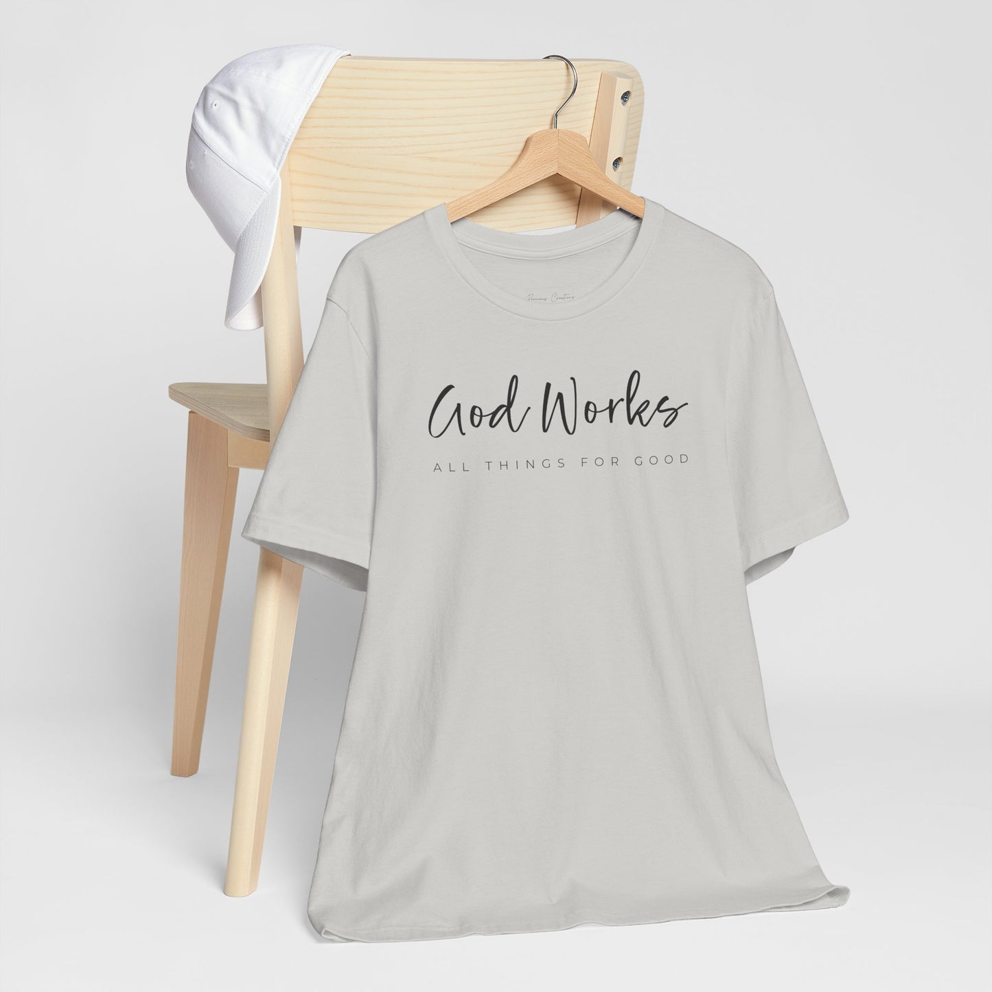 Bella + Canvas Inspirational Graphic Tee - God Works, Faith-Based Shirt, Casual Wear, Gift for Believers, Christian Apparel, Everyday Comfort