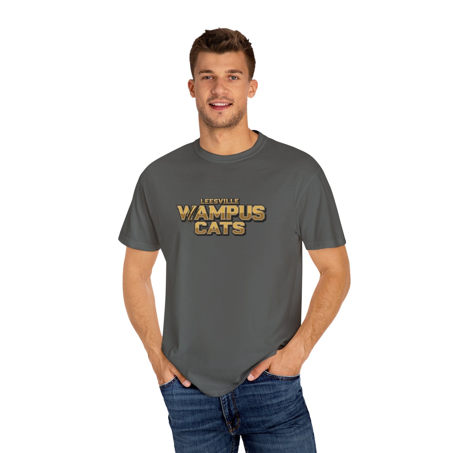 Lifestyle Wampus Cats Unisex Garment-Dyed T-Shirt, Casual Tee, Vintage Style Shirt, sport team Theme Apparel