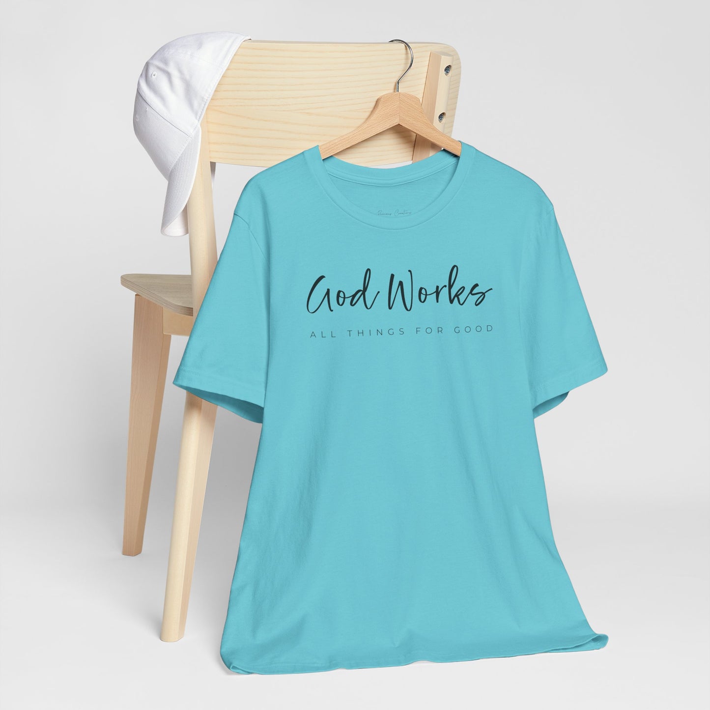 Bella + Canvas Inspirational Graphic Tee - God Works, Faith-Based Shirt, Casual Wear, Gift for Believers, Christian Apparel, Everyday Comfort