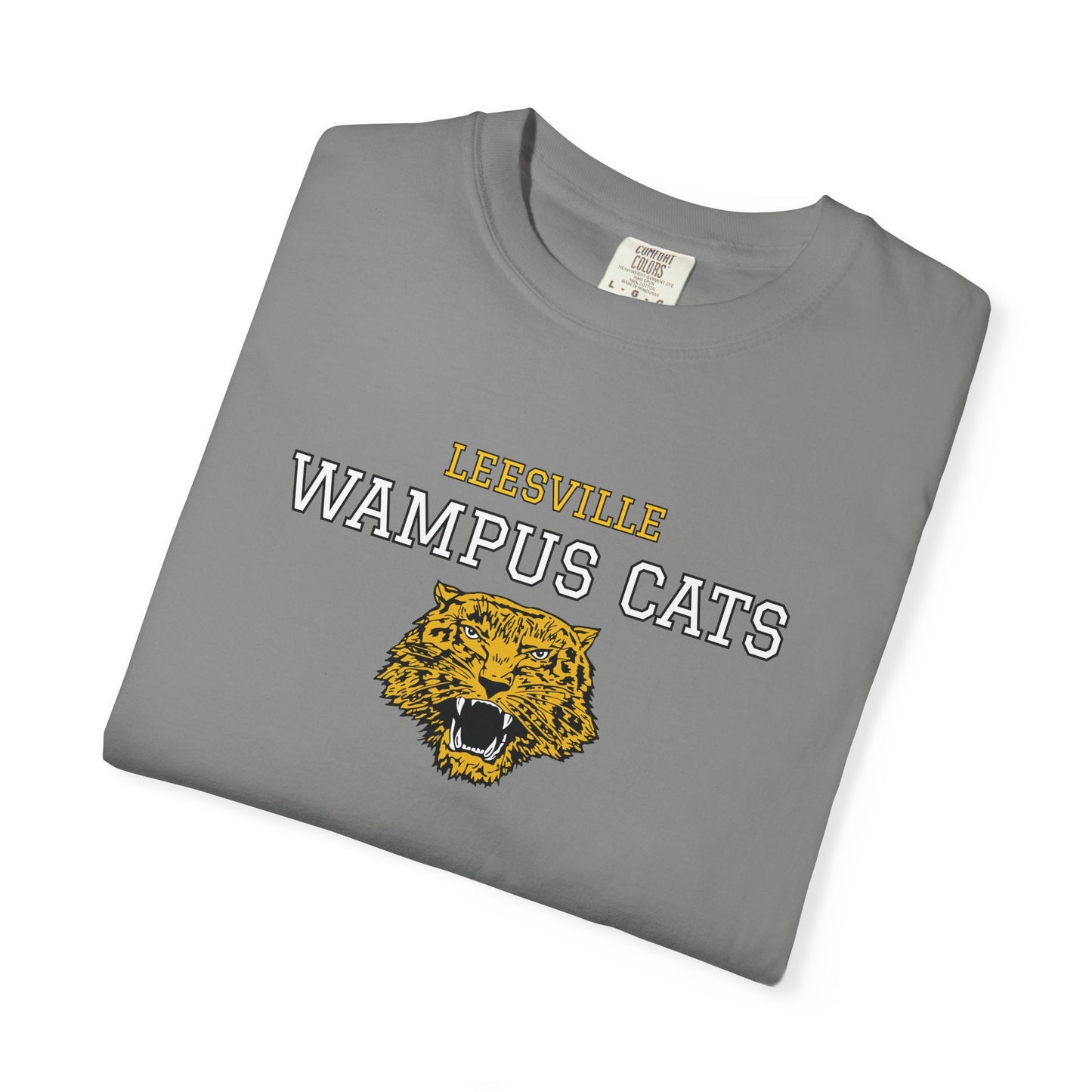 Comfort Colors Wampus Cats Unisex Garment-Dyed T-shirt, School Spirit Tee, Casual Wear, Unique Gift, School Apparel, Fan Merchandise