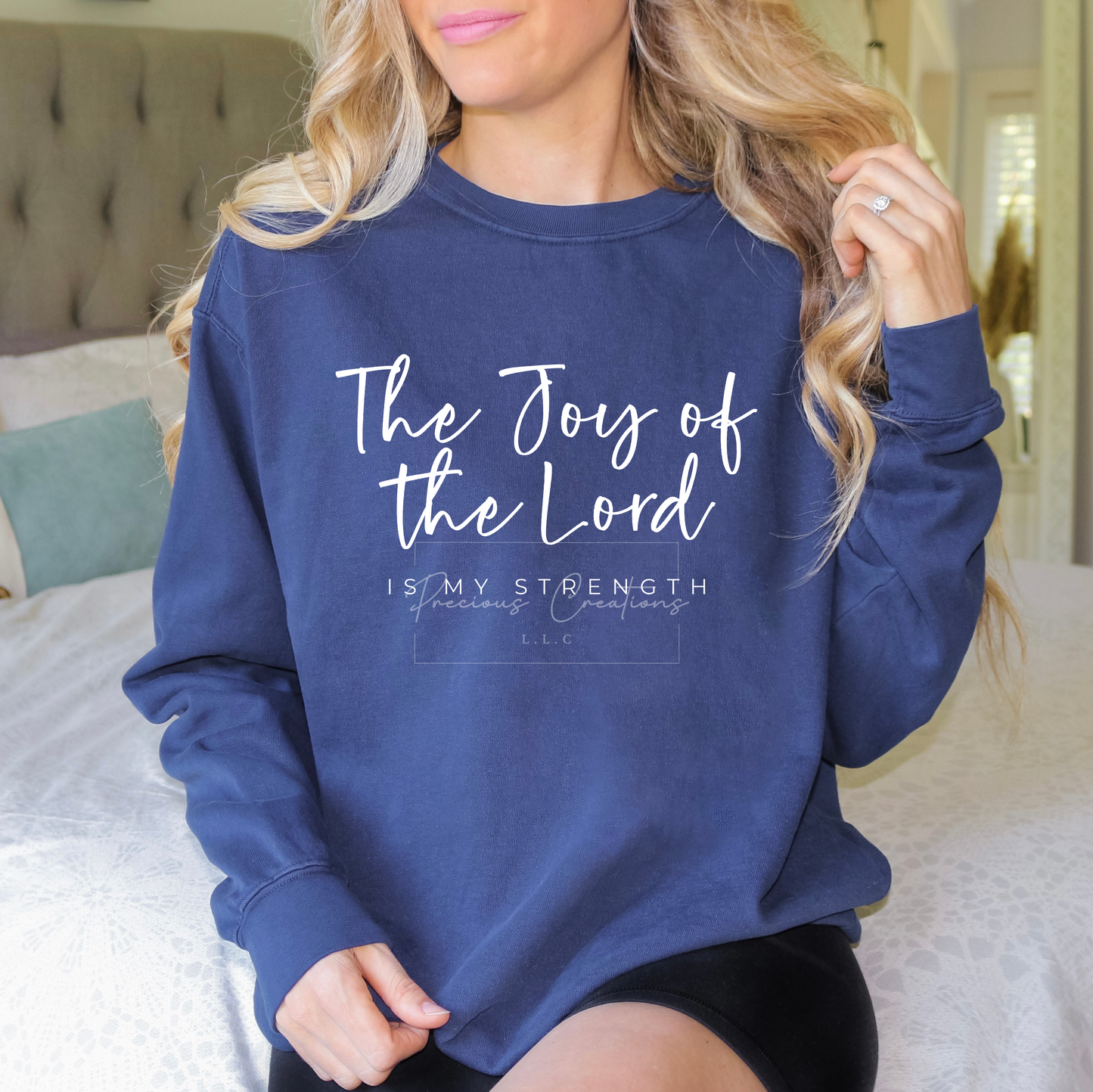 The Joy of the Lord is my Strength Comfort Colors Crewneck