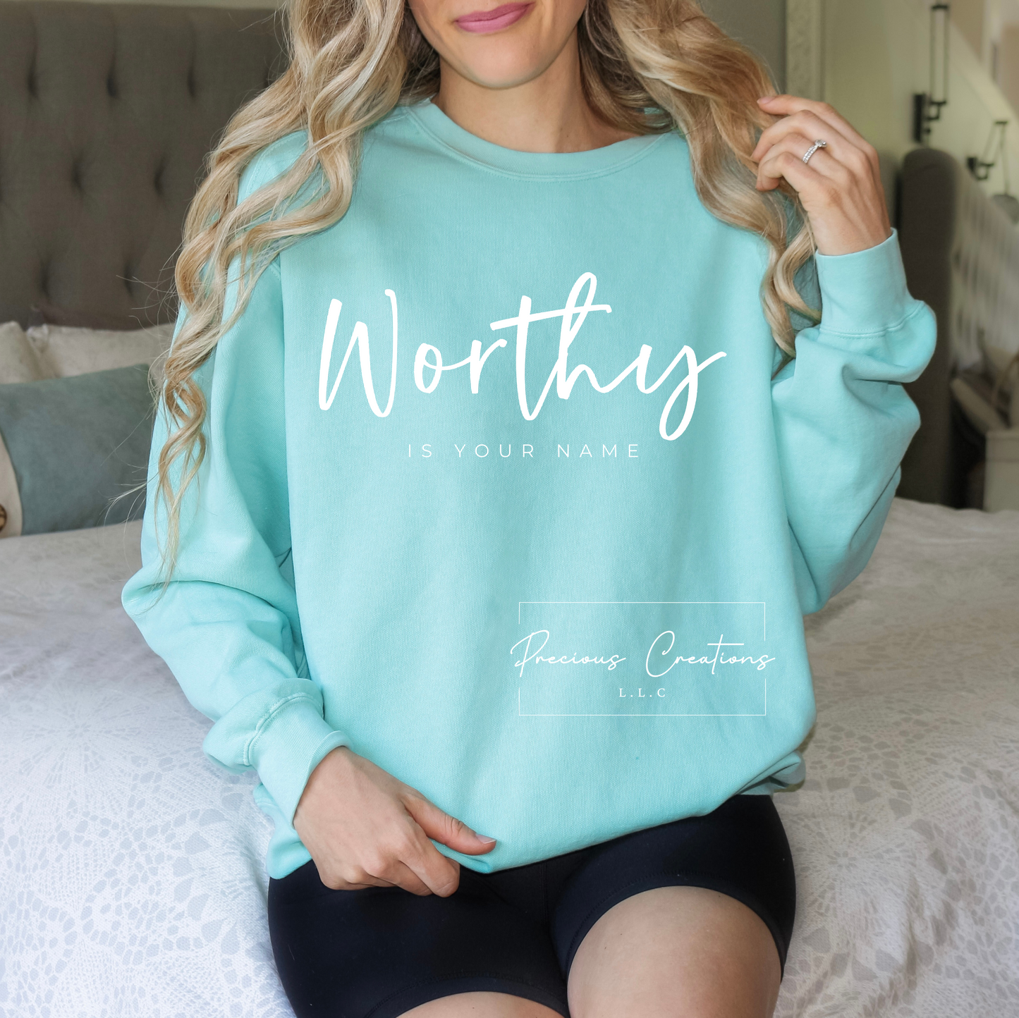 Worthy is Your Name Comfort Colors Crewneck