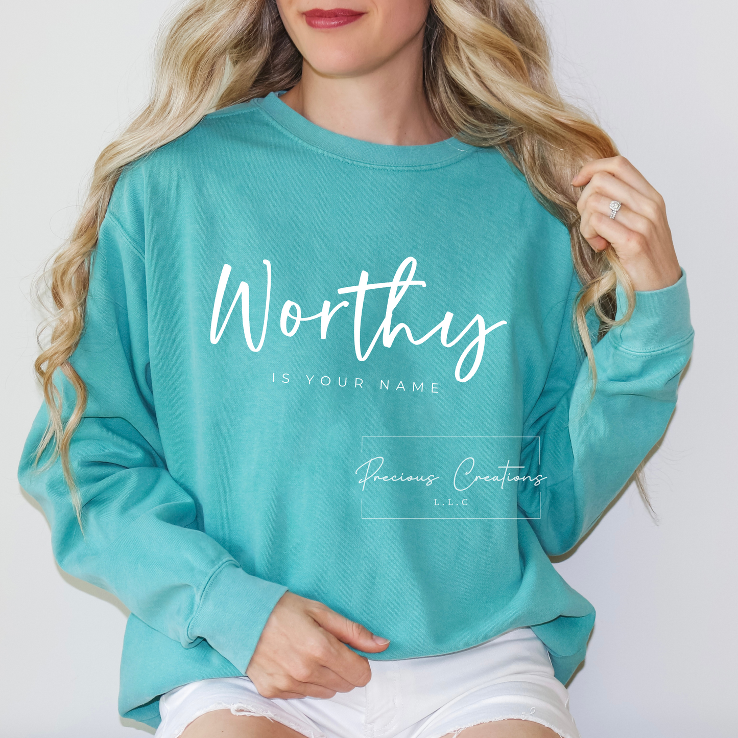 Worthy is Your Name Comfort Colors Crewneck